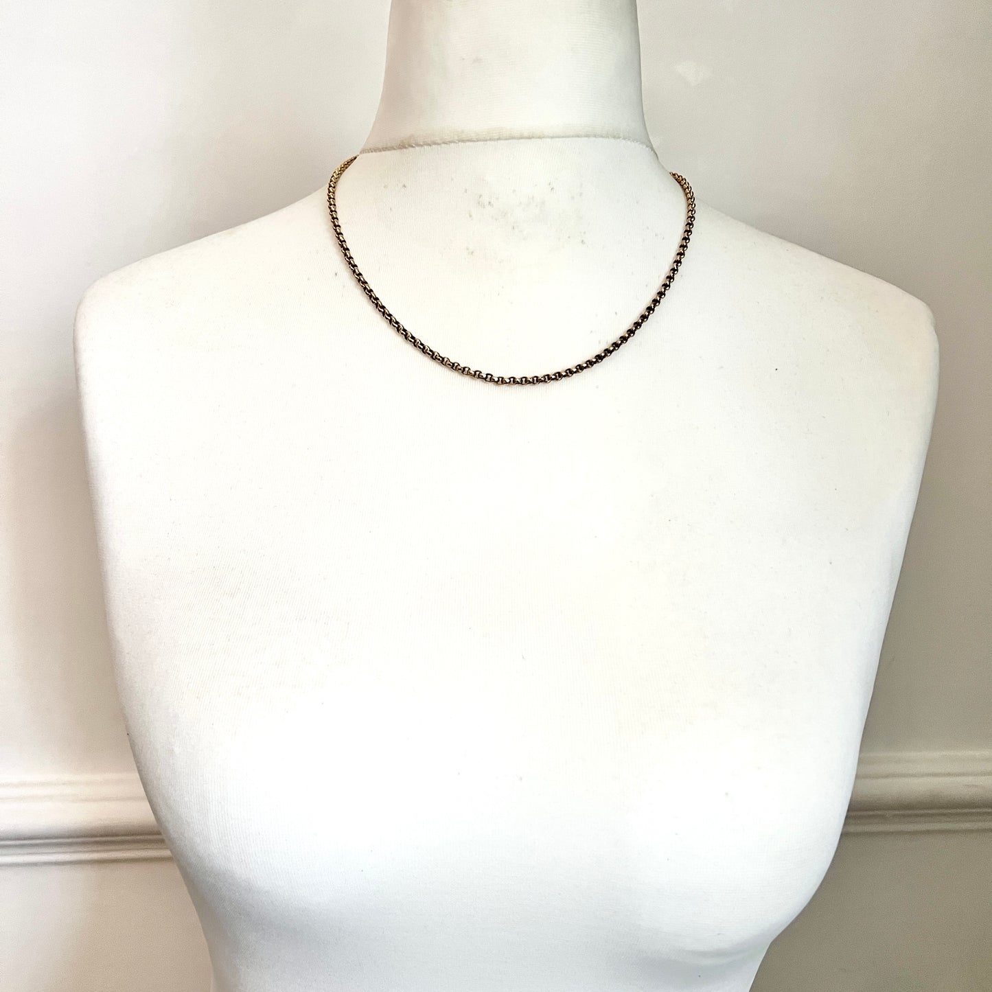 Edwardian 9CT Gold Belcher Chain Necklace