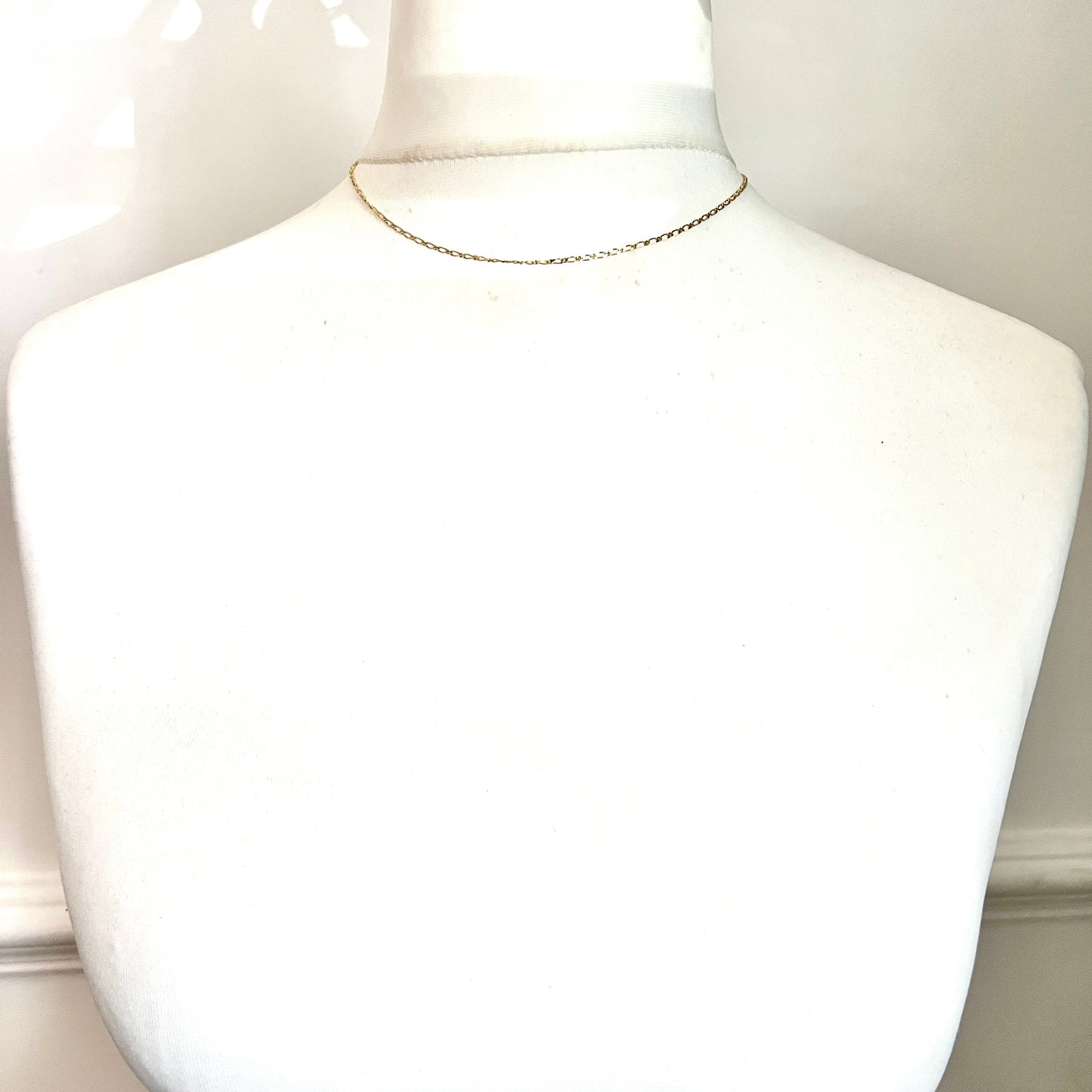 Vintage 18CT Gold Fancy Link Chain Necklace