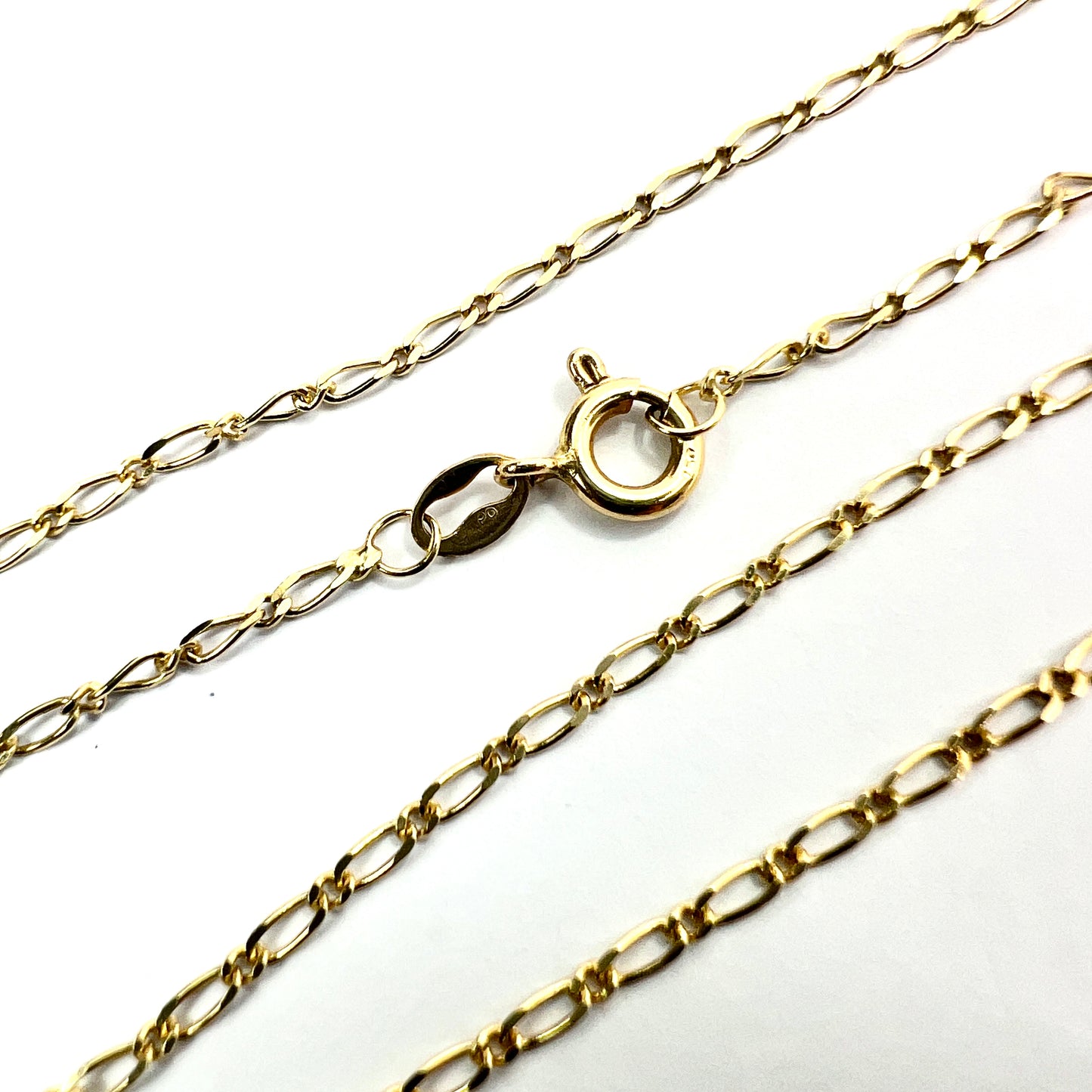 Vintage 18CT Gold Fancy Link Chain Necklace