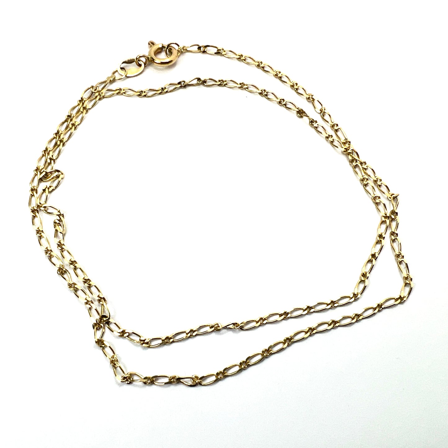 Vintage 18CT Gold Fancy Link Chain Necklace