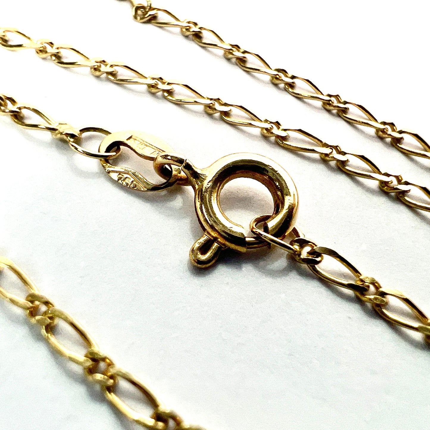Vintage 18CT Gold Fancy Link Chain Necklace