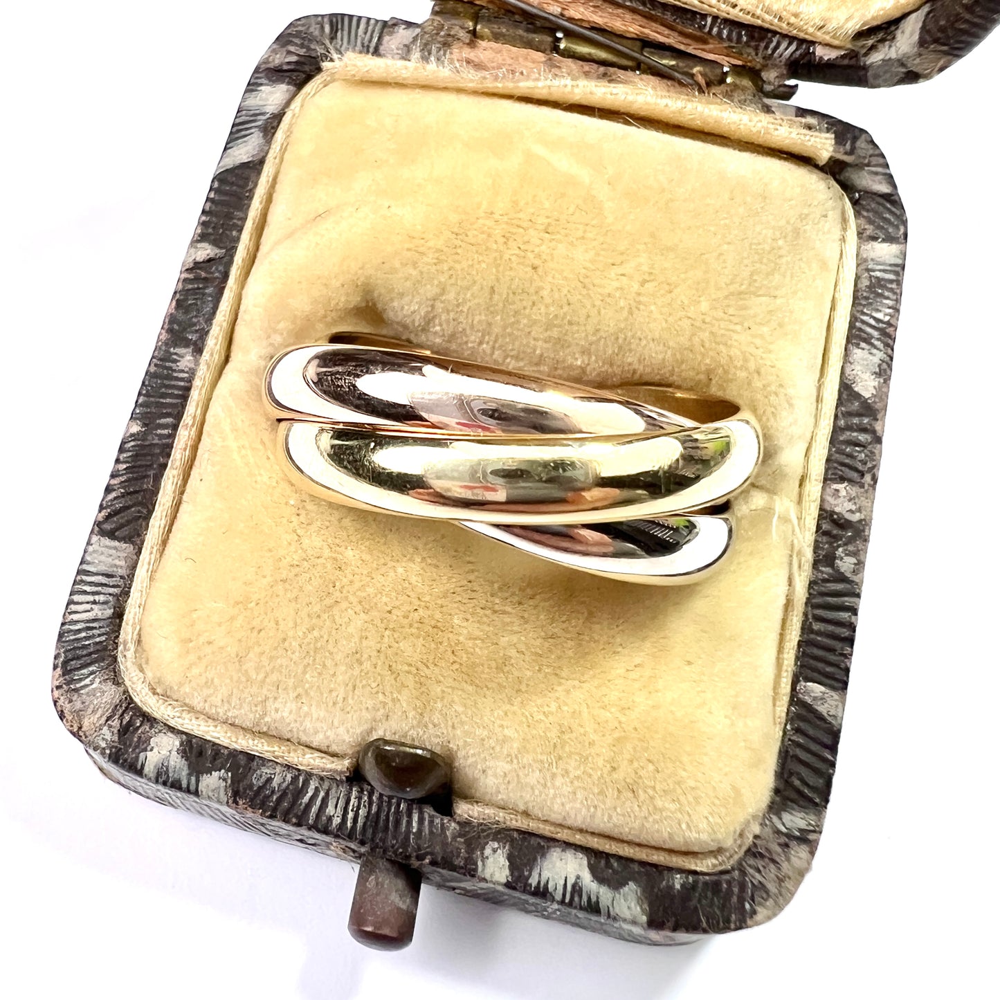 Large Vintage 18CT Gold "Russian" Wedding Ring