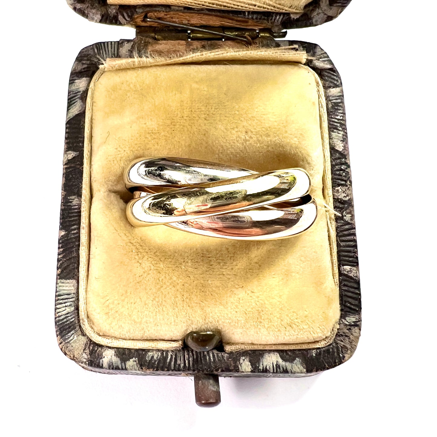 Large Vintage 18CT Gold "Russian" Wedding Ring