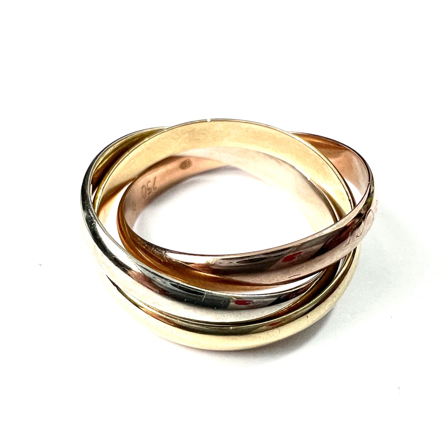 Large Vintage 18CT Gold "Russian" Wedding Ring