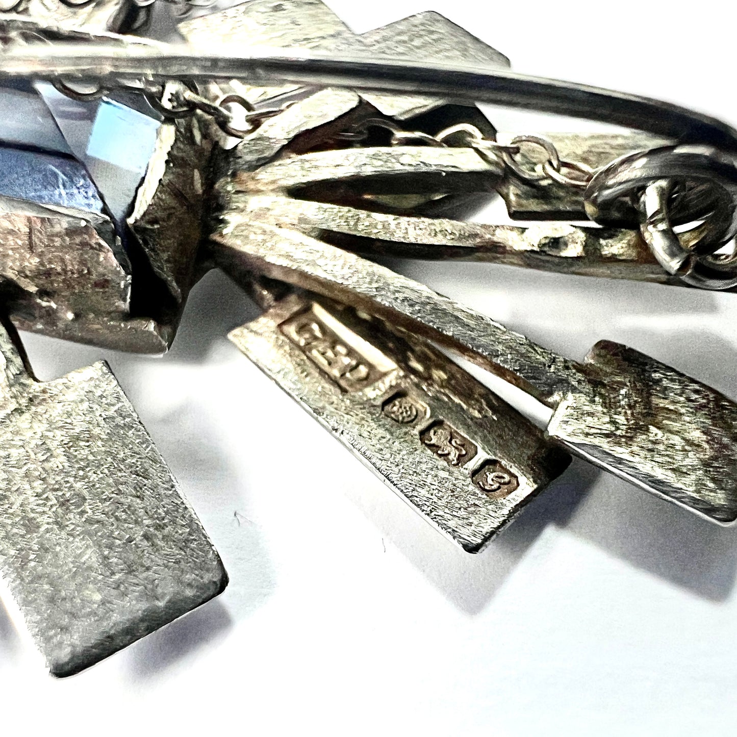 Vintage Gillian Packard Silver Sputnik Starburst Brooch