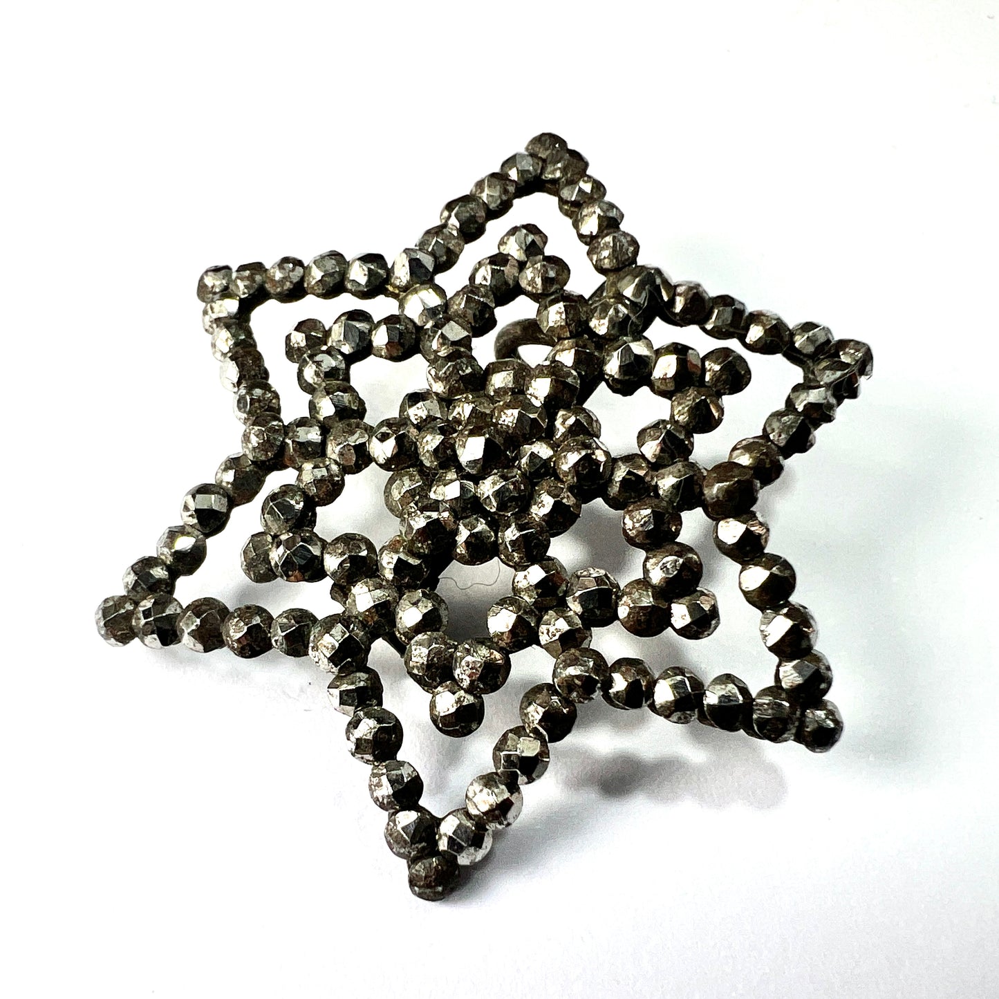 Georgian Cut Steel Star Brooch