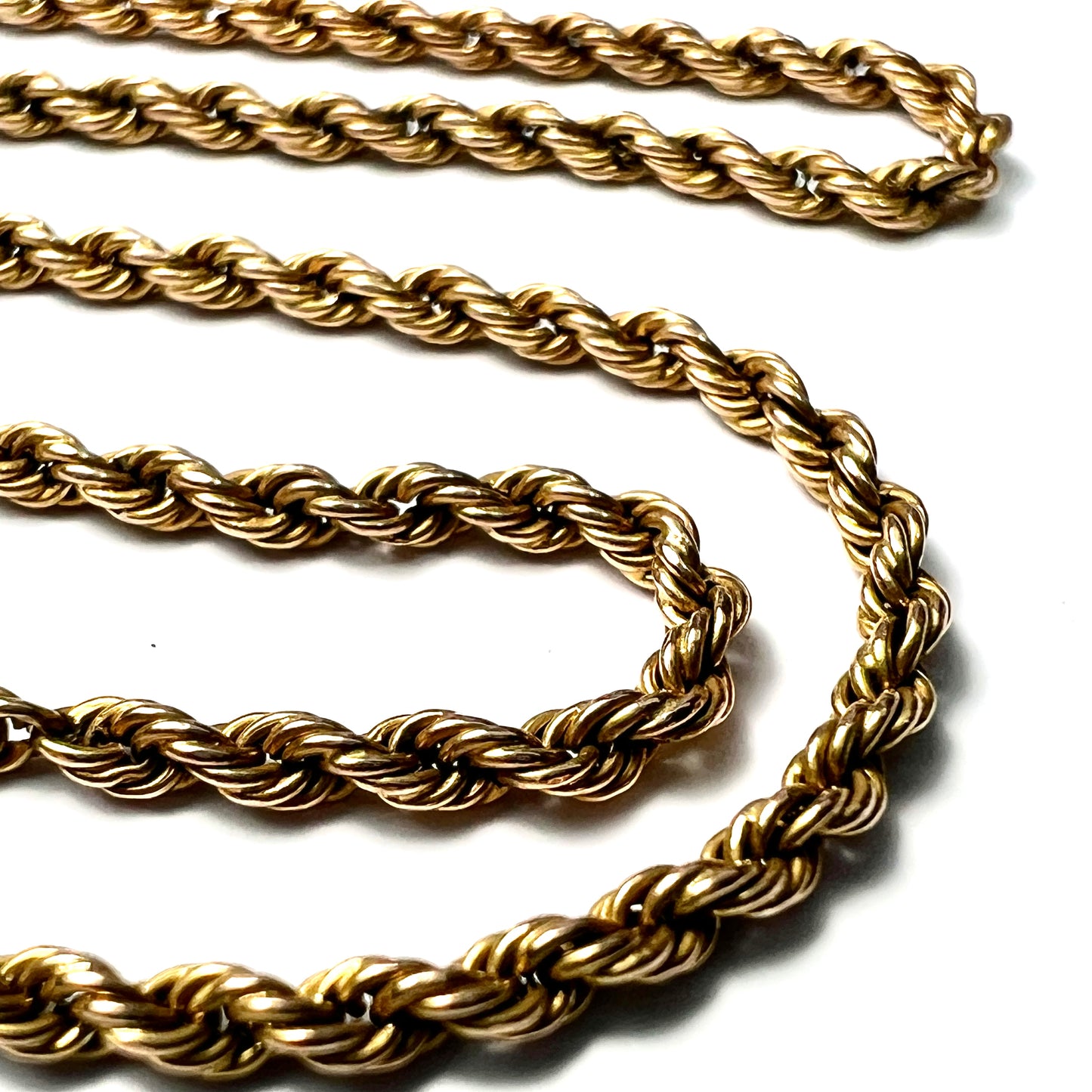 Vintage 9CT Gold Rope Chain Necklace