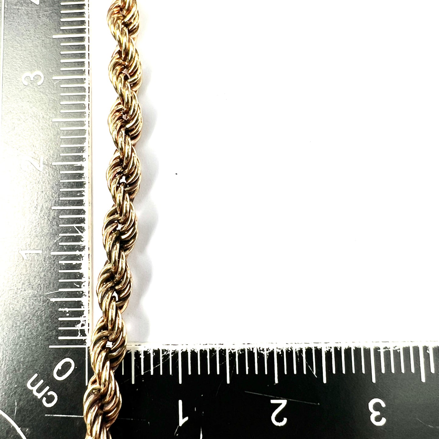 Vintage 9CT Gold Rope Chain Necklace