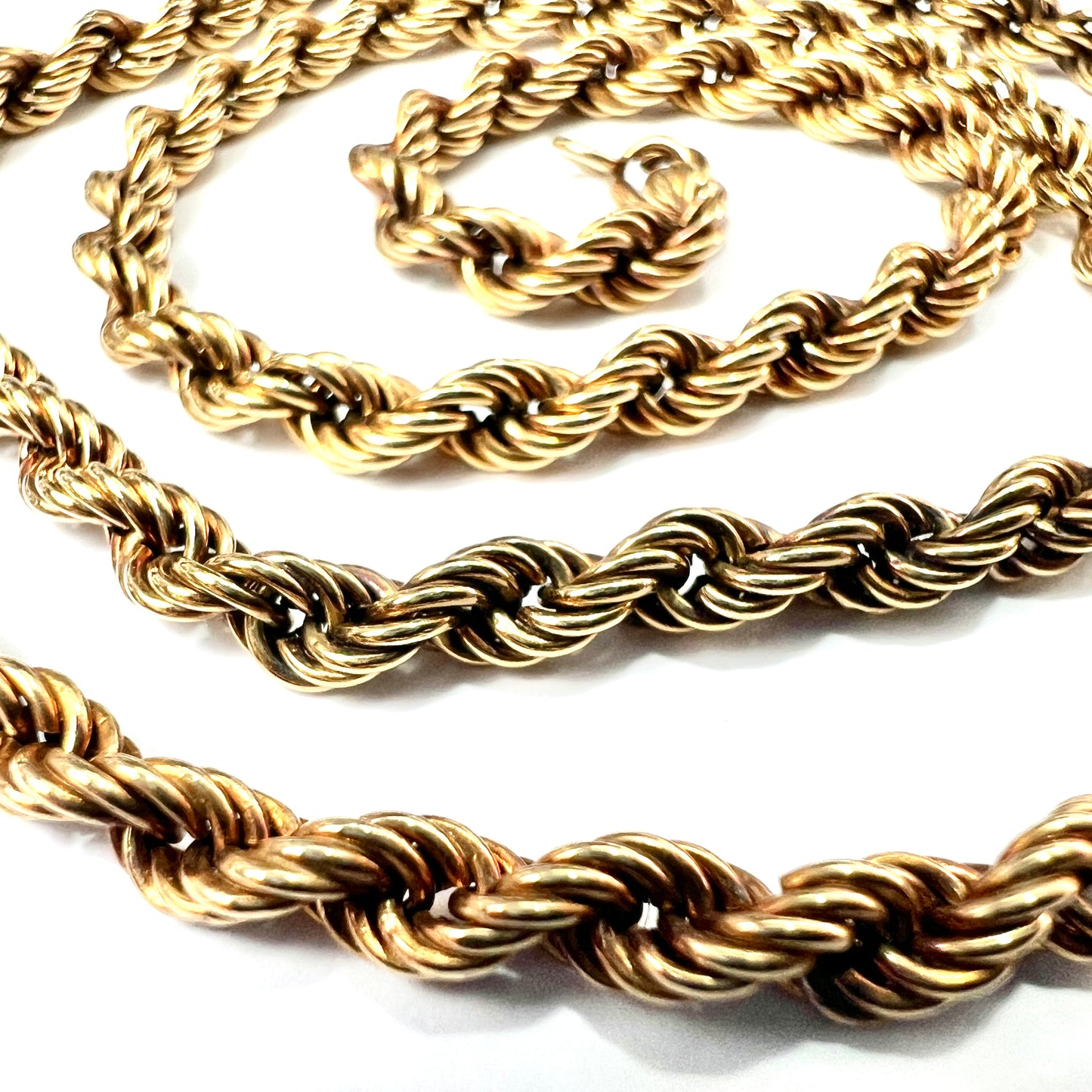 Vintage 9CT Gold Rope Chain Necklace