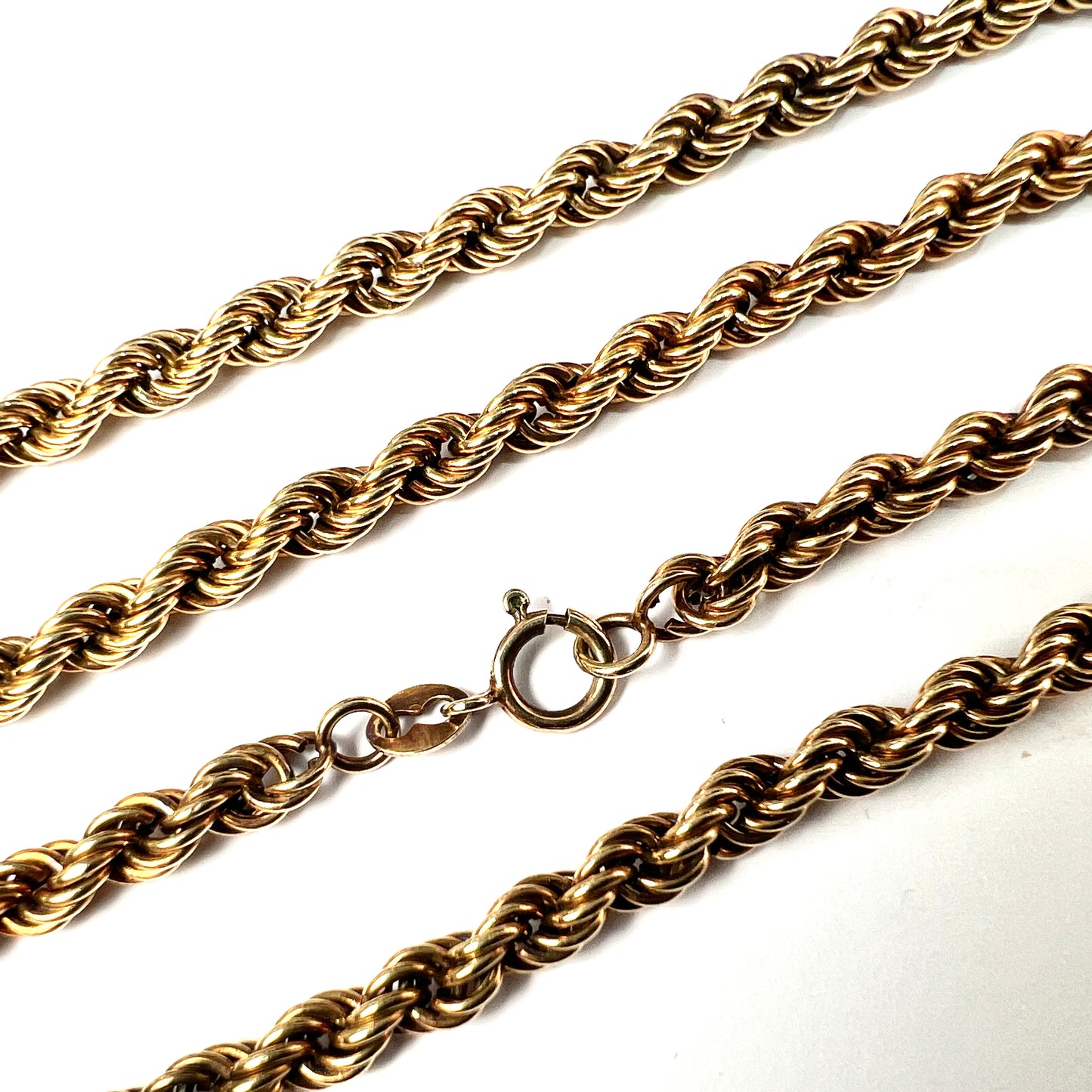 Vintage 9CT Gold Rope Chain Necklace