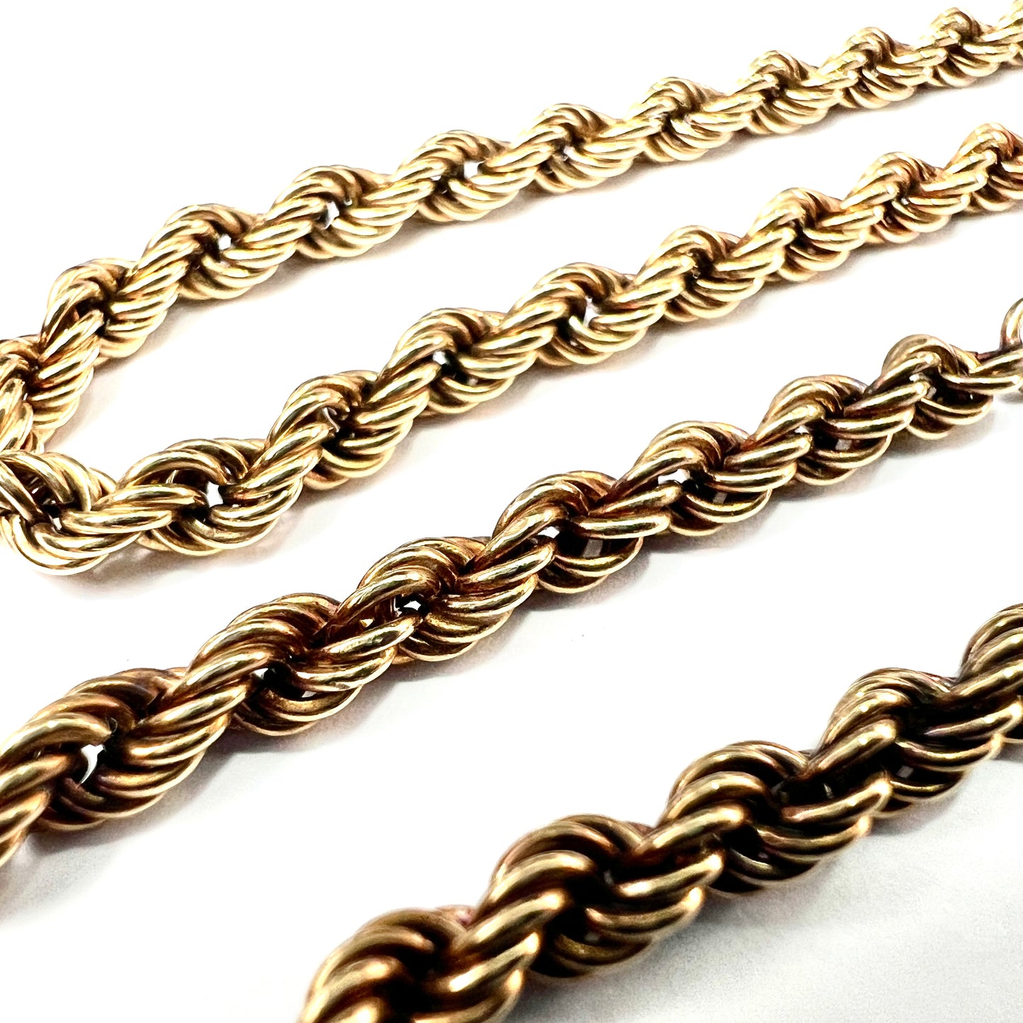 Vintage 9CT Gold Rope Chain Necklace