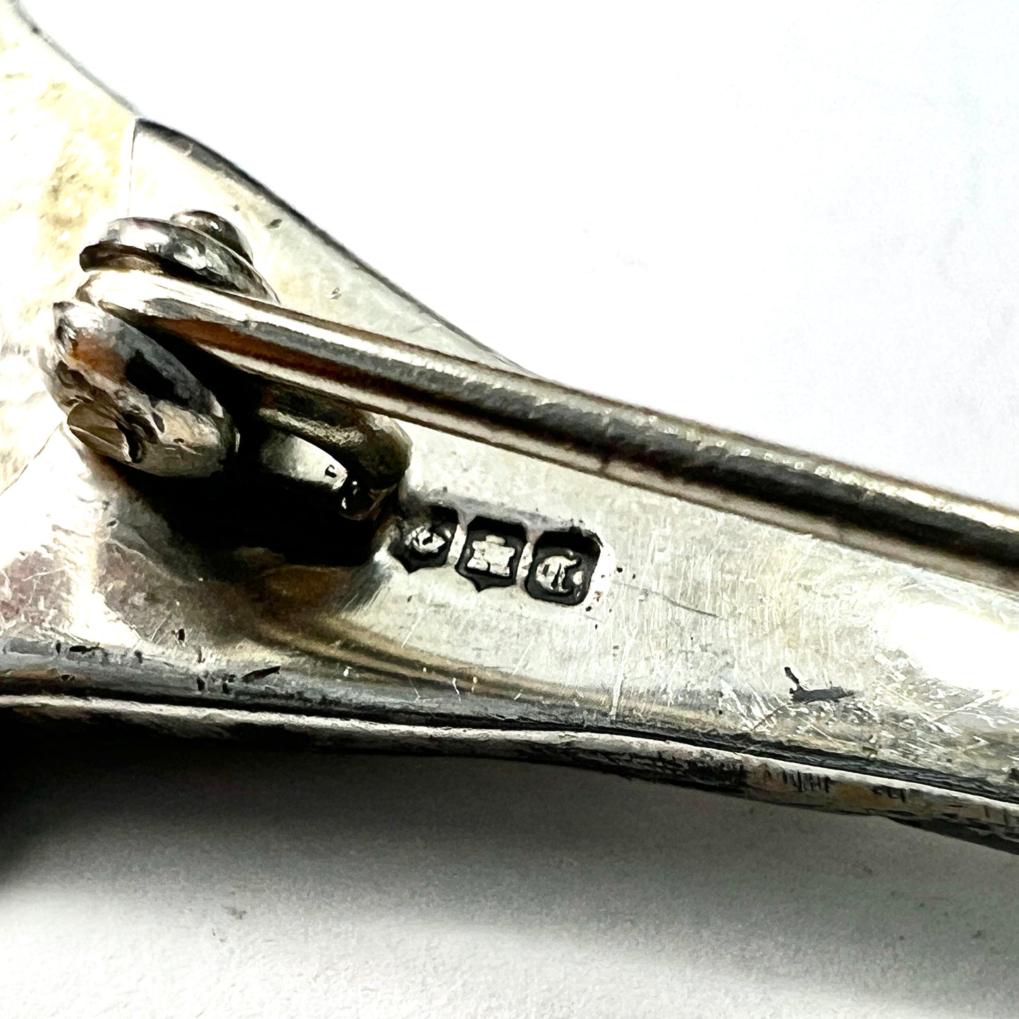 1958 Vintage Silver Viking Longboat Kilt Pin