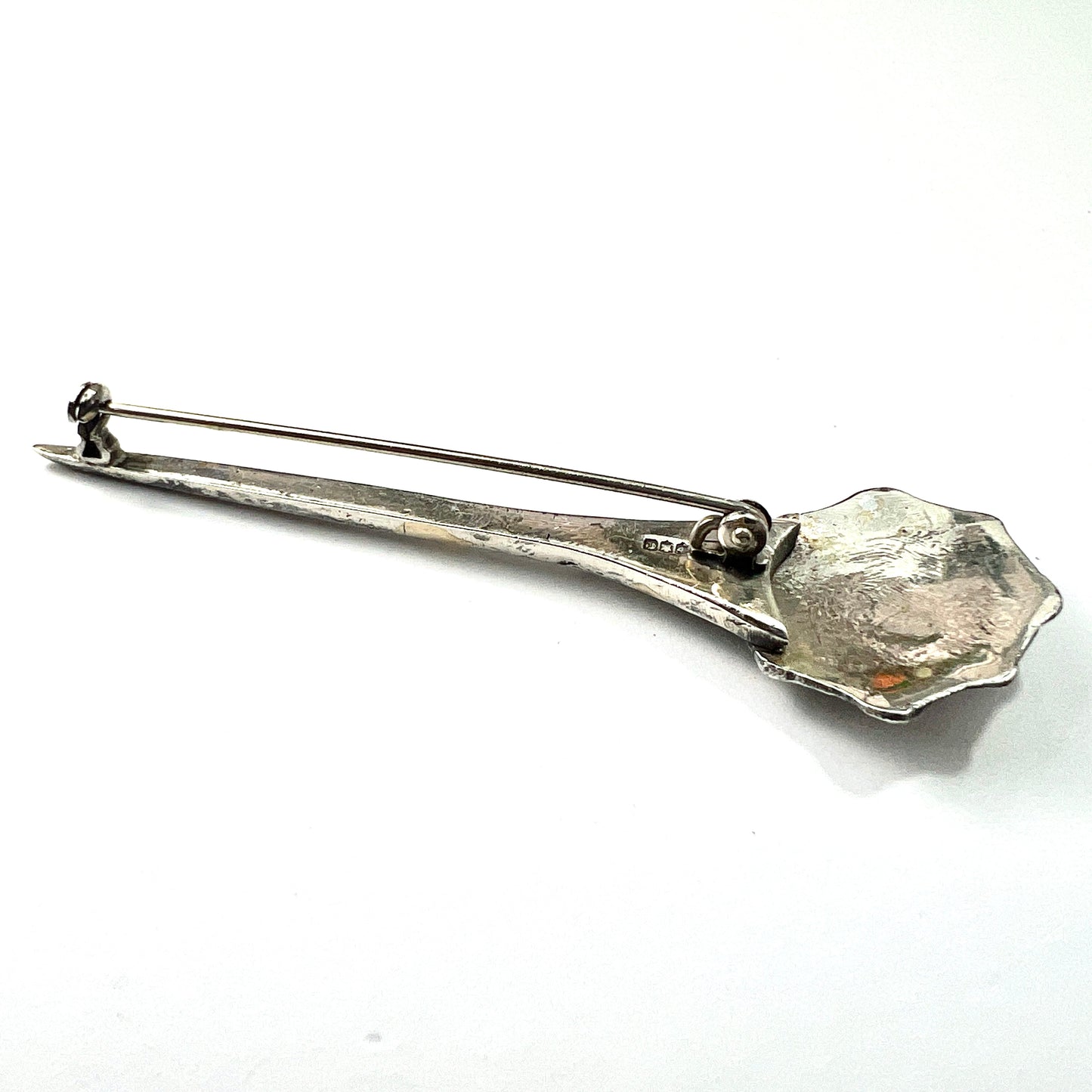 1958 Vintage Silver Viking Longboat Kilt Pin