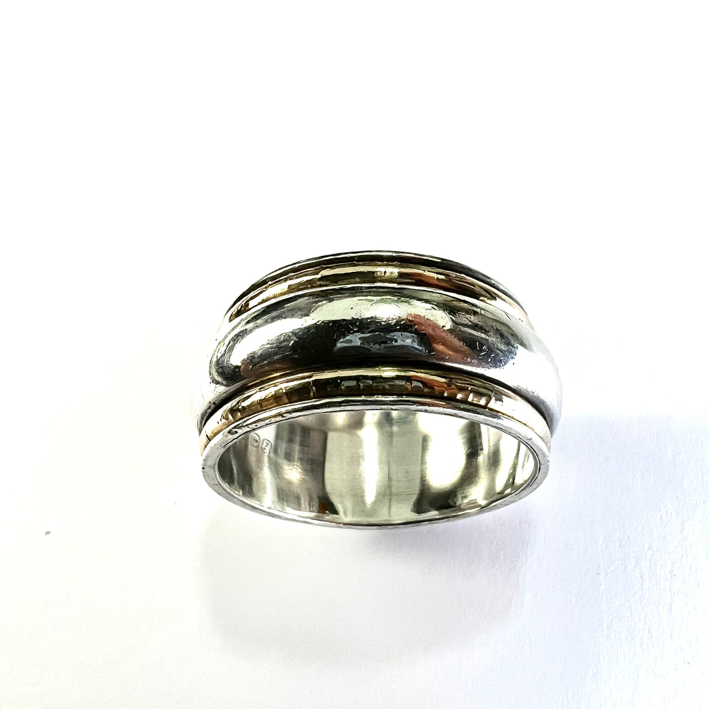 Heavy 18CT Gold and Silver Ring