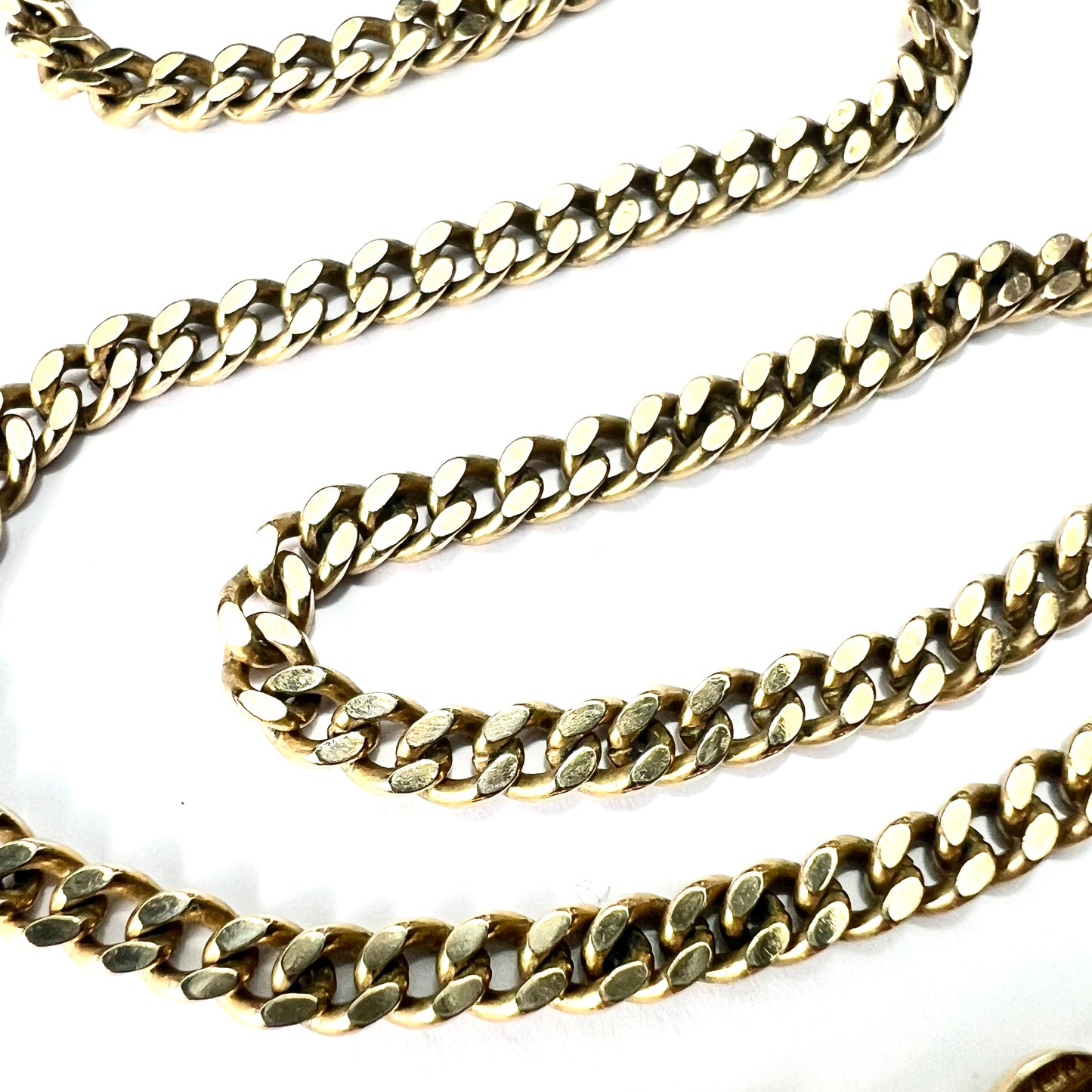 Heavy Vintage 9CT Gold Curb Chain Necklace