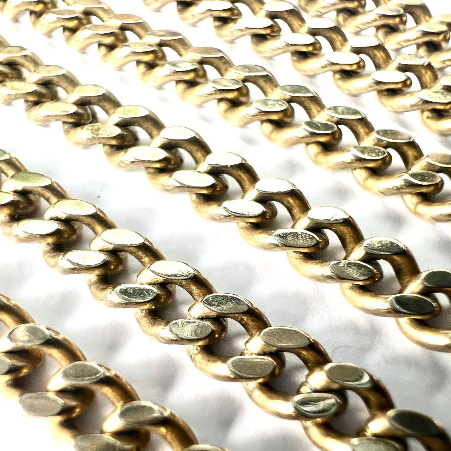 Heavy Vintage 9CT Gold Curb Chain Necklace