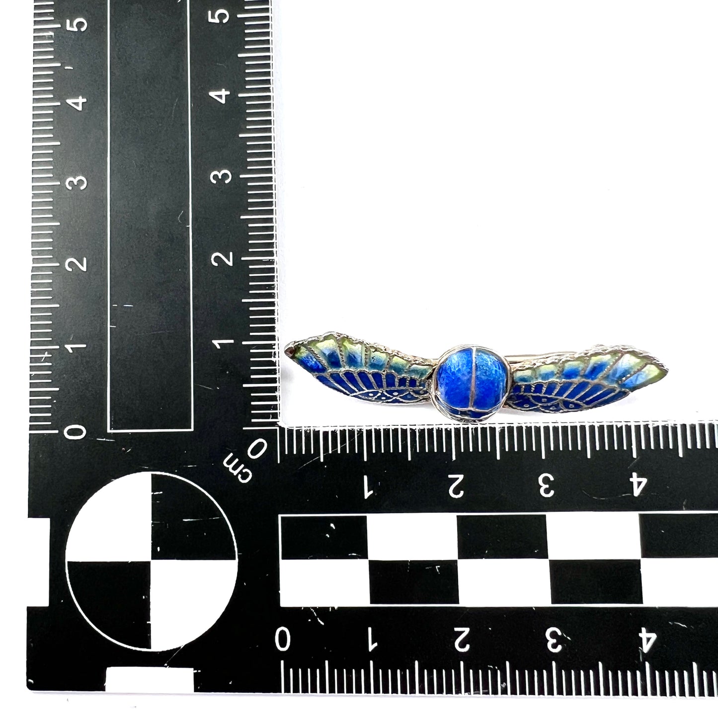 Victorian Egyptian Revival Winged Scarab Brooch
