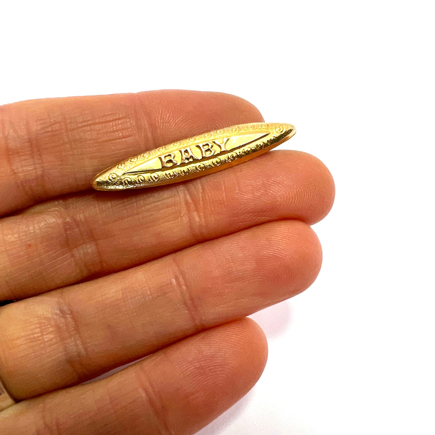 Antique Edwardian 9CT Gold BABY Brooch