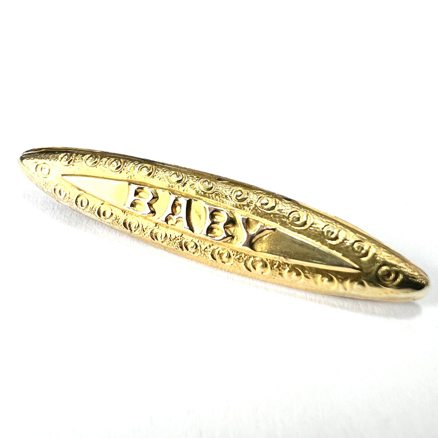 Antique Edwardian 9CT Gold BABY Brooch