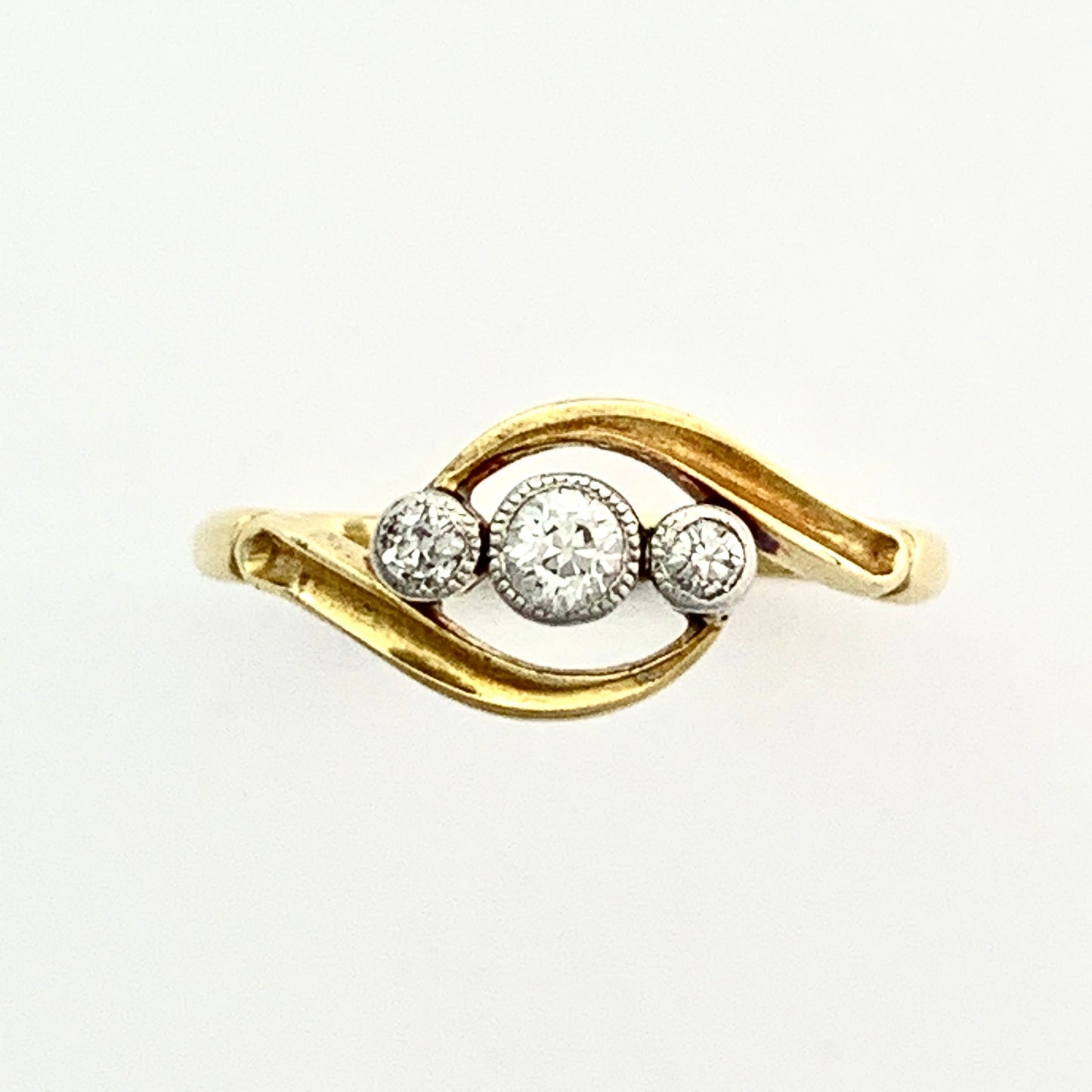 Edwardian 18CT Gold Three-Stone Diamond Ring