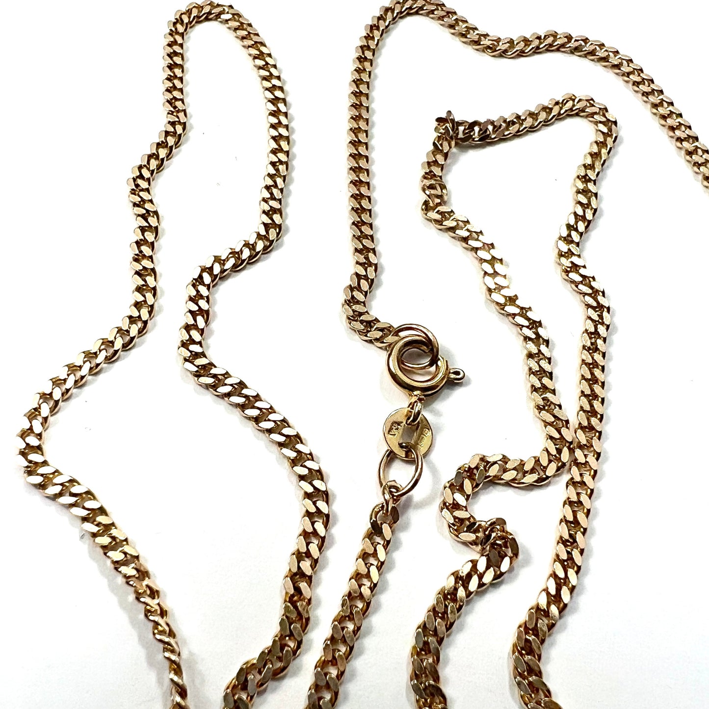 Vintage 9CT Gold Curb Chain Necklace