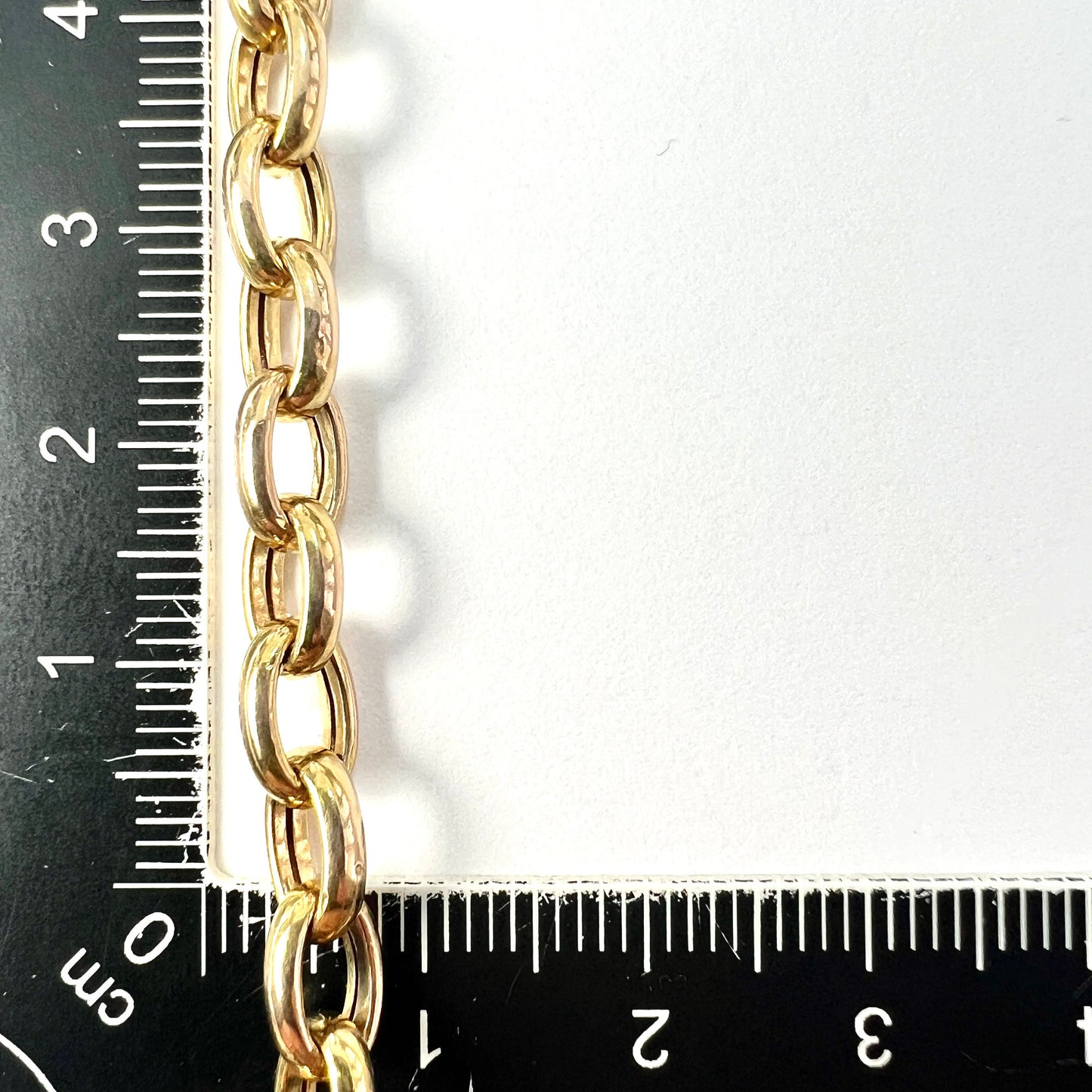 Vintage 9CT Gold Cable Chain Link Bracelet