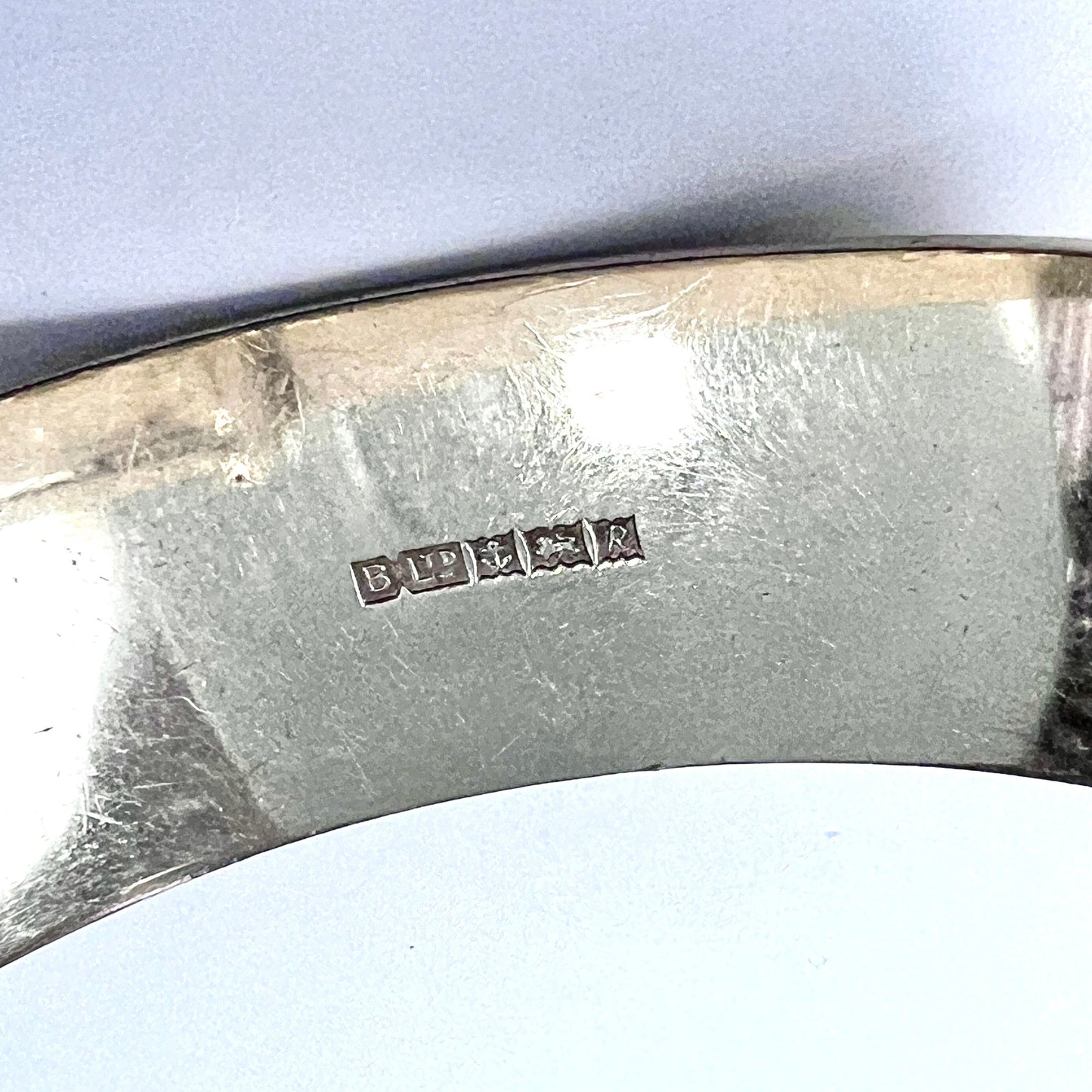 Vintage Silver Gilt Belt Buckle Cuff Bangle