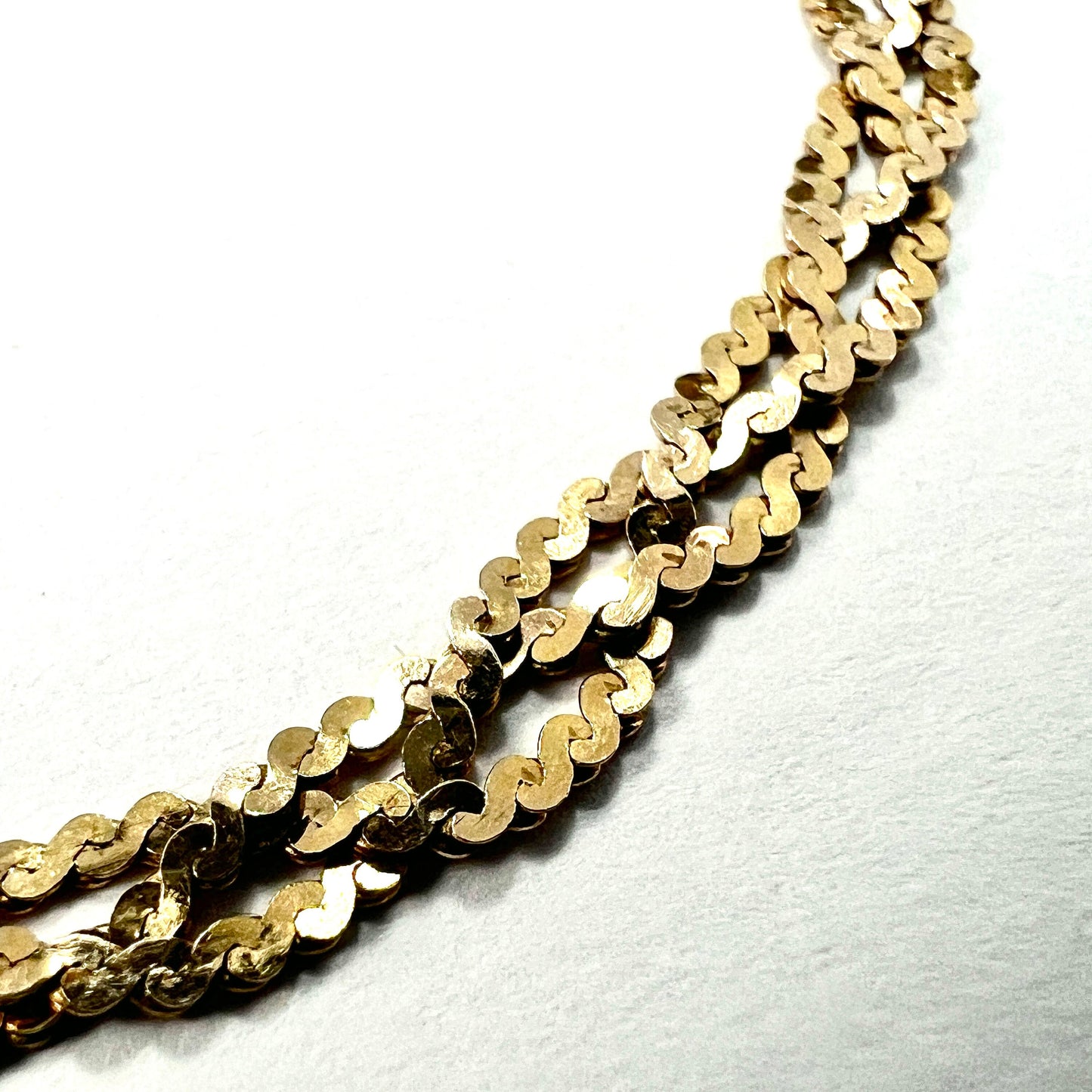 Vintage 9CT Gold Braided Serpentine Bracelet