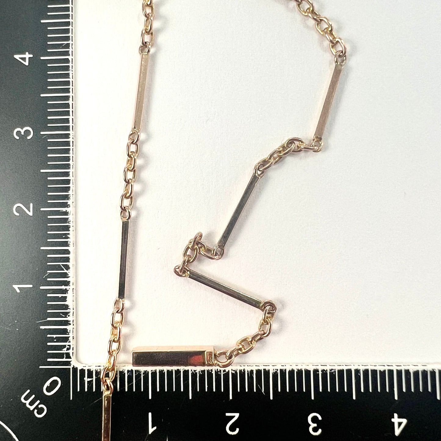 Edwardian 9CT Gold Fancy Link Chain Necklace