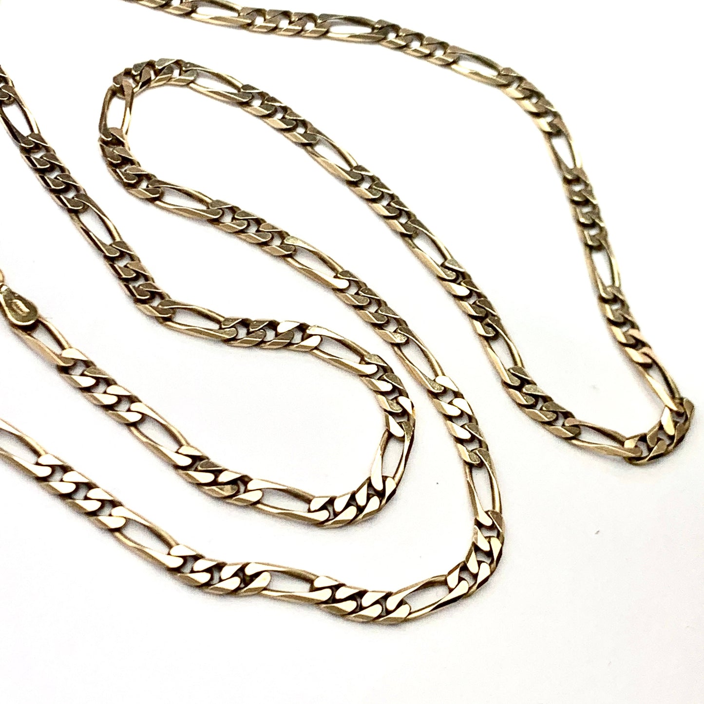 Vintage 9CT Gold Figaro Chain Necklace