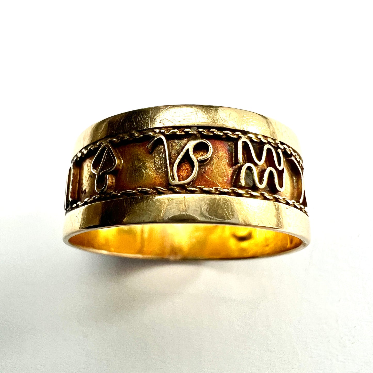 Georgian 18CT Gold Zodiac Ring