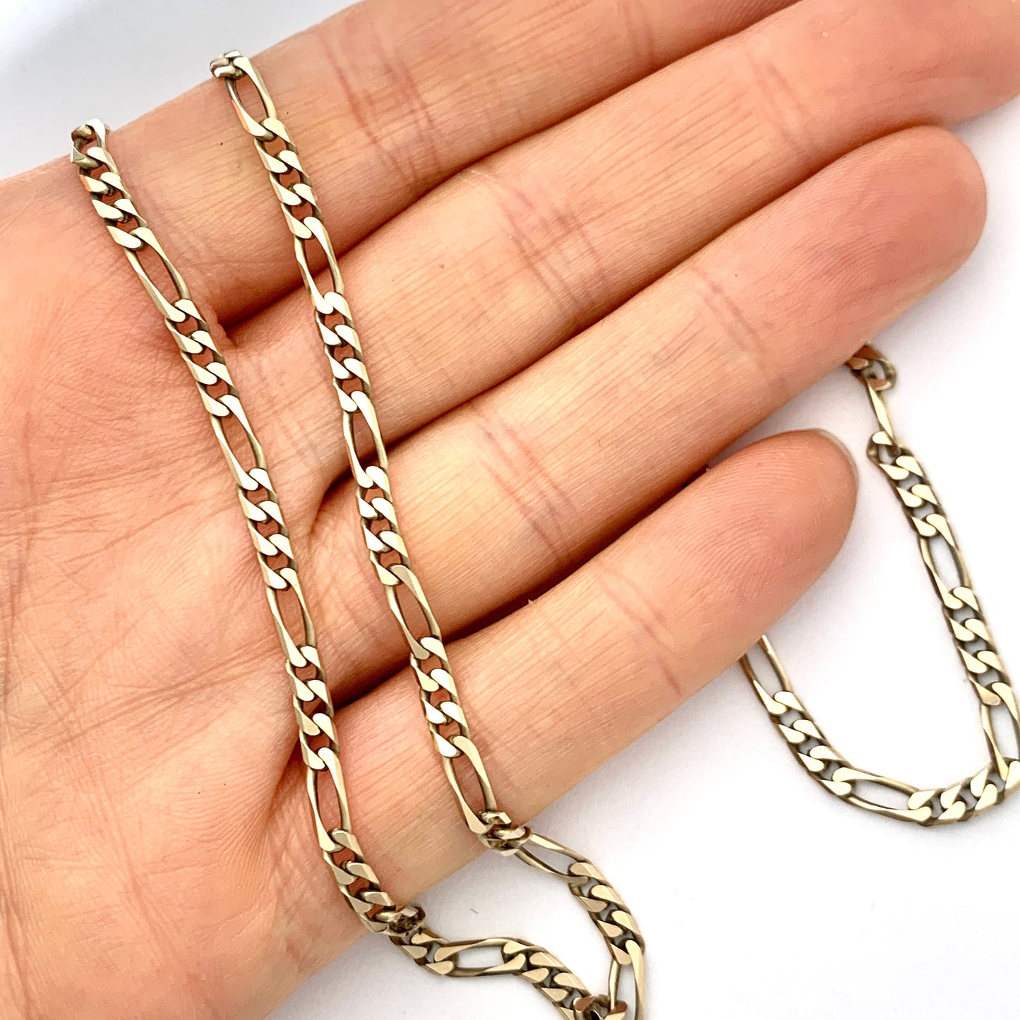 Vintage 9CT Gold Figaro Chain Necklace
