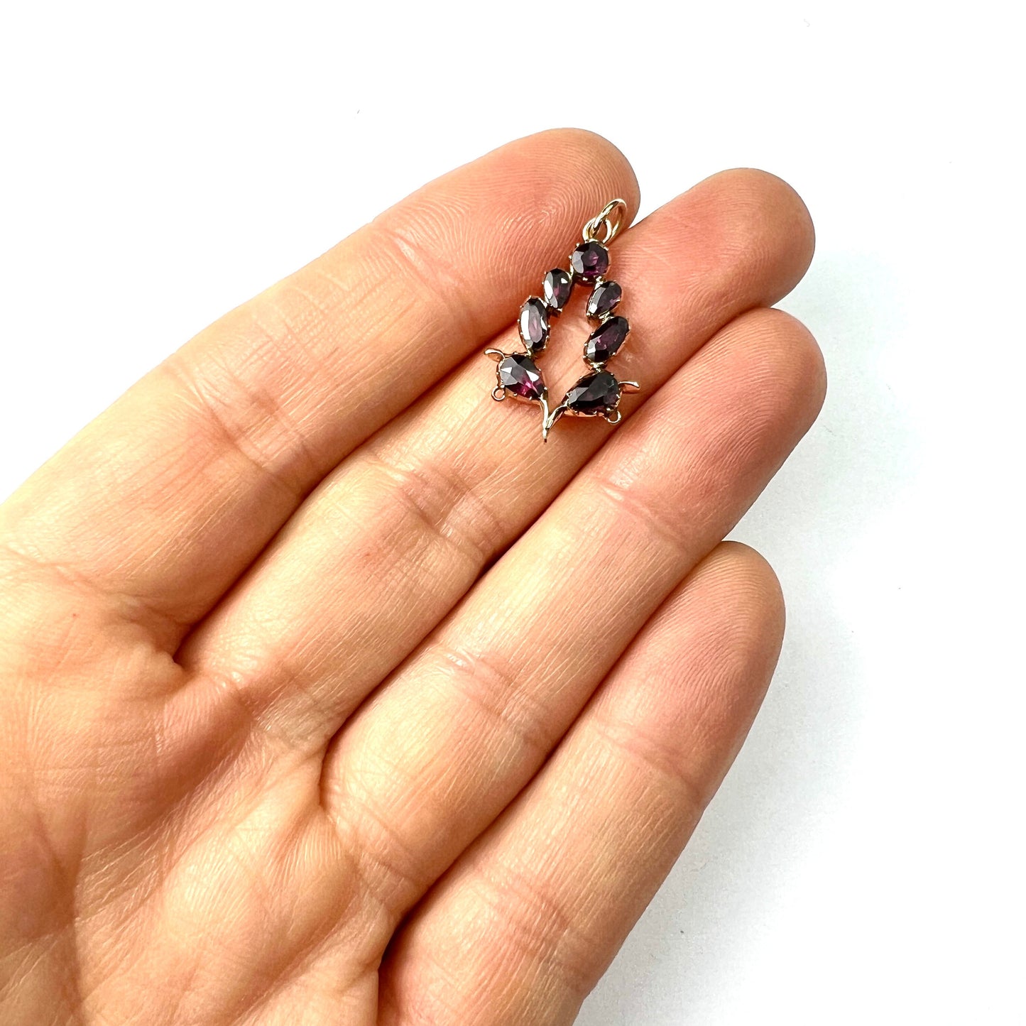 Georgian Garnet 9CT Gold Pendant