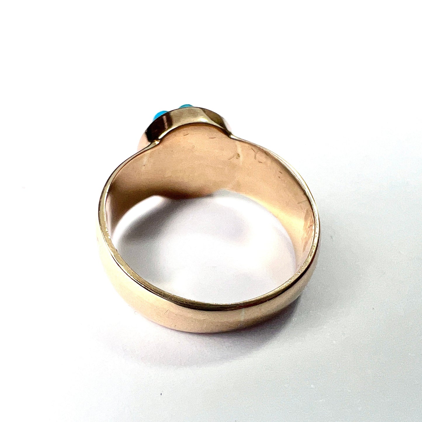 Victorian 18CT Gold Turquoise Star Ring