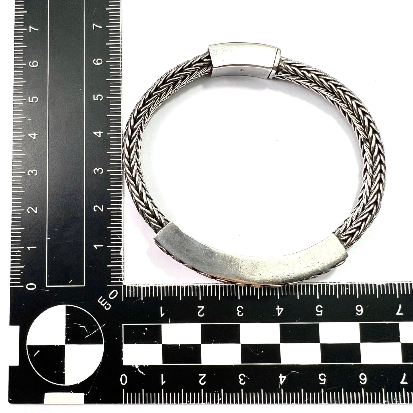 Vintage Sterling Silver Slinky Herringbone Chain Bracelet