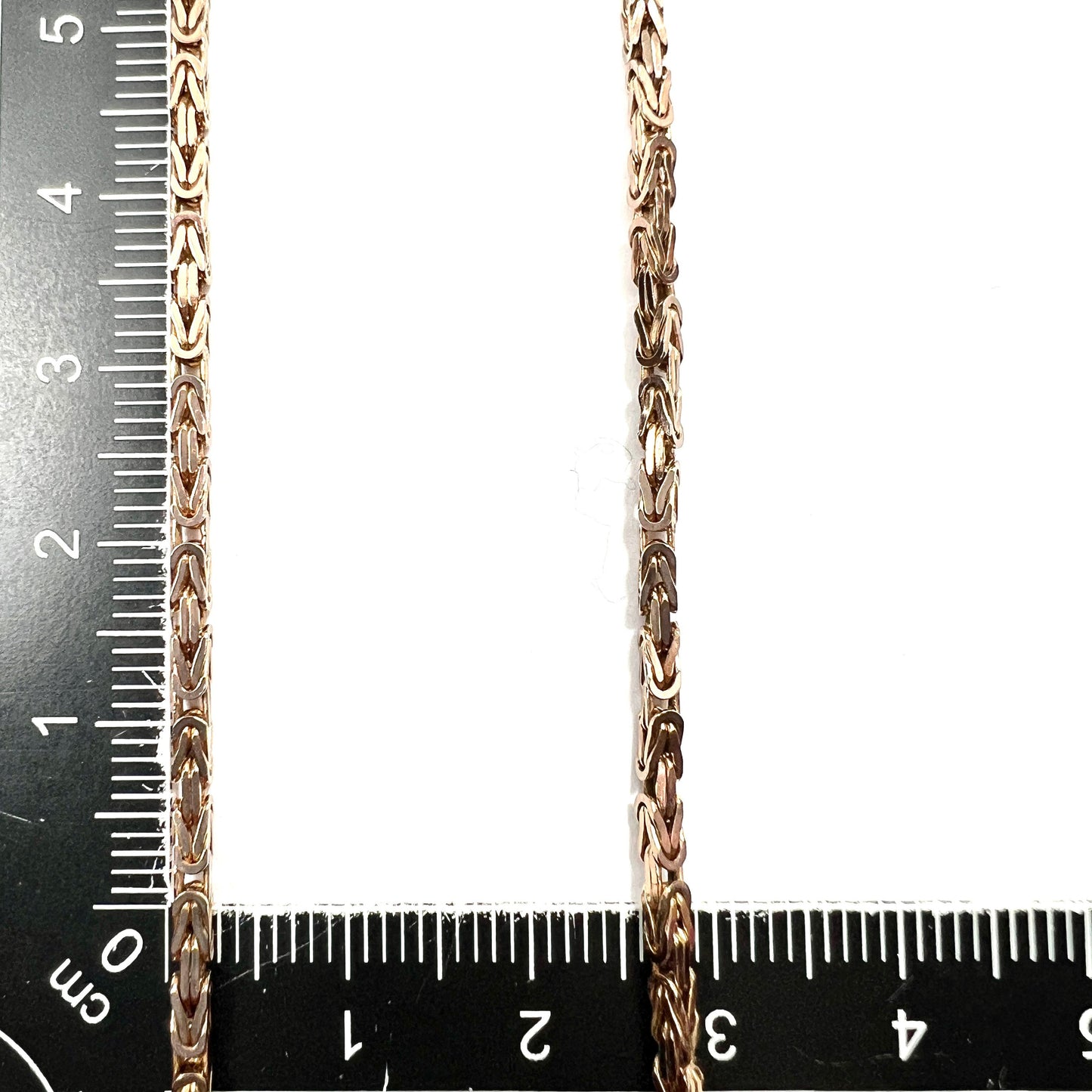 Vintage 9CT Gold Byzantine Link Chain Necklace