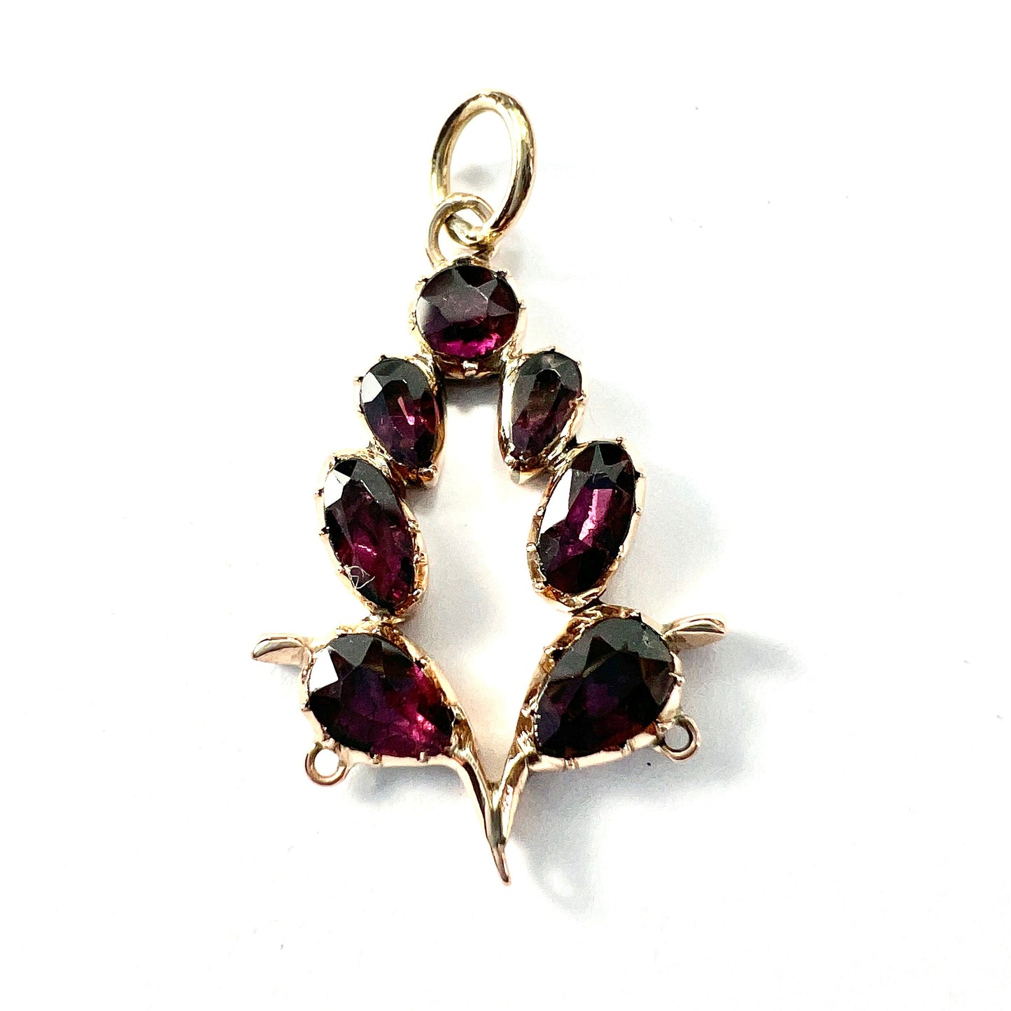Georgian Garnet 9CT Gold Pendant