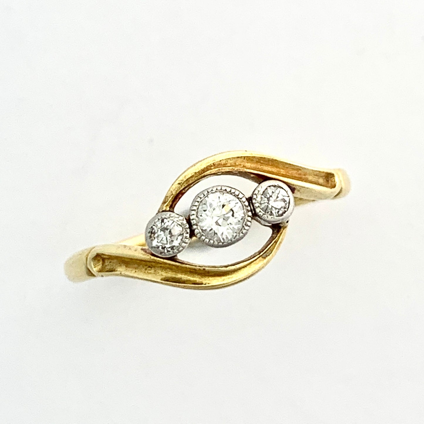 Edwardian 18CT Gold Three-Stone Diamond Ring