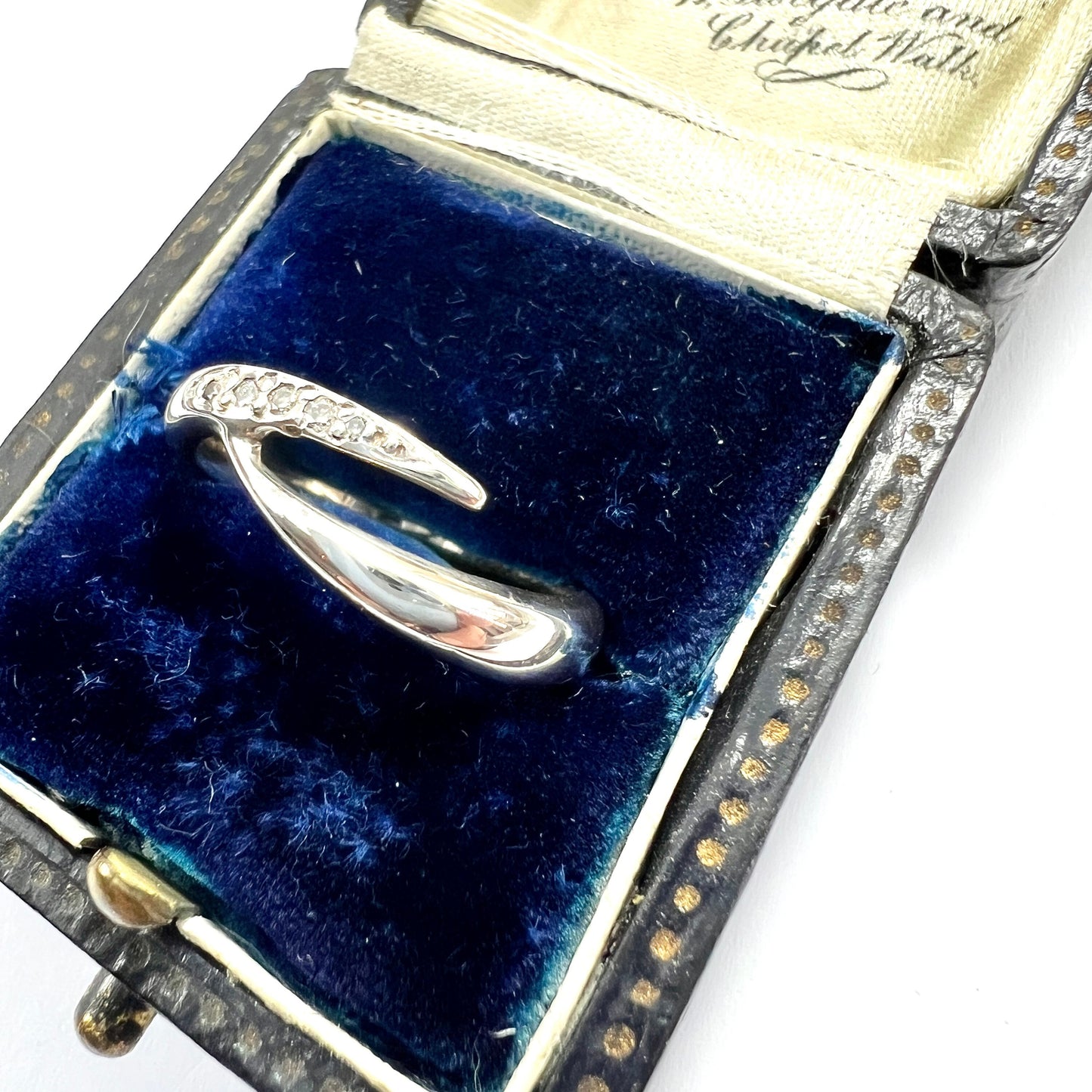 Vintage Five Stone Diamond and Sterling Silver Ring