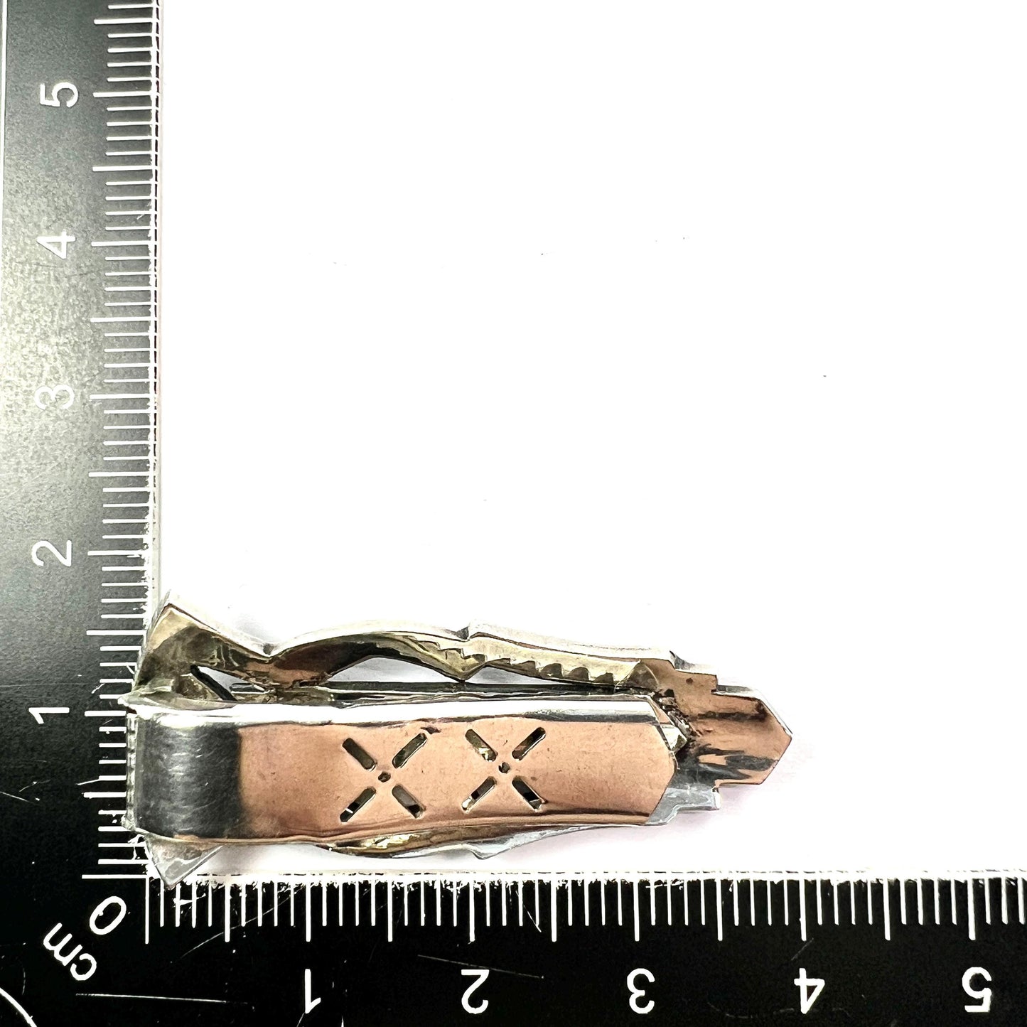 Vintage Art Deco Sterling Silver Marcasite Dress Clip • Fur Clip