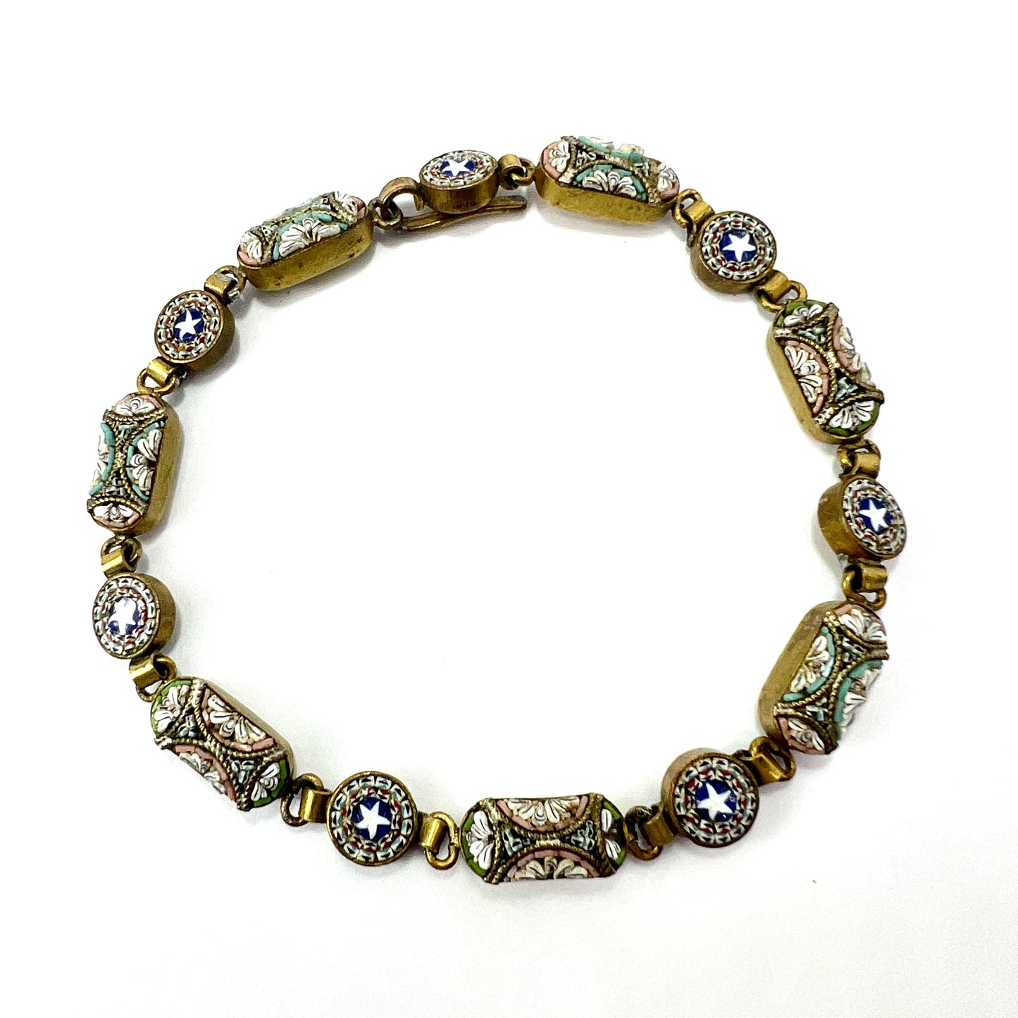 Vintage Italian Star Micro Mosaic Bracelet