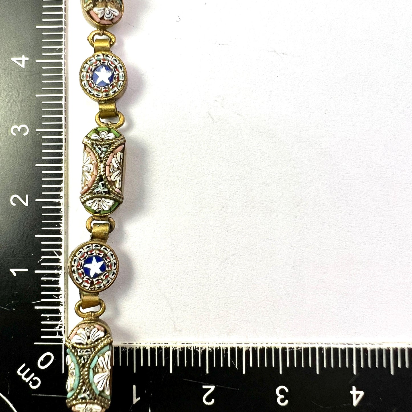 Vintage Italian Star Micro Mosaic Bracelet