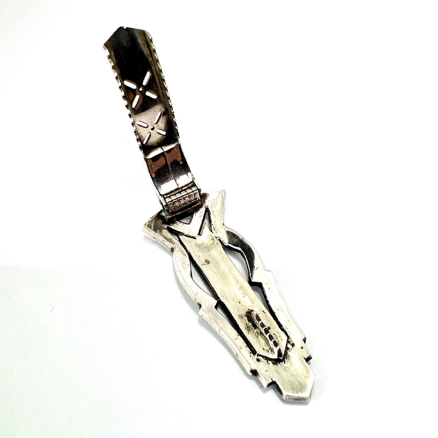 Vintage Art Deco Sterling Silver Marcasite Dress Clip • Fur Clip