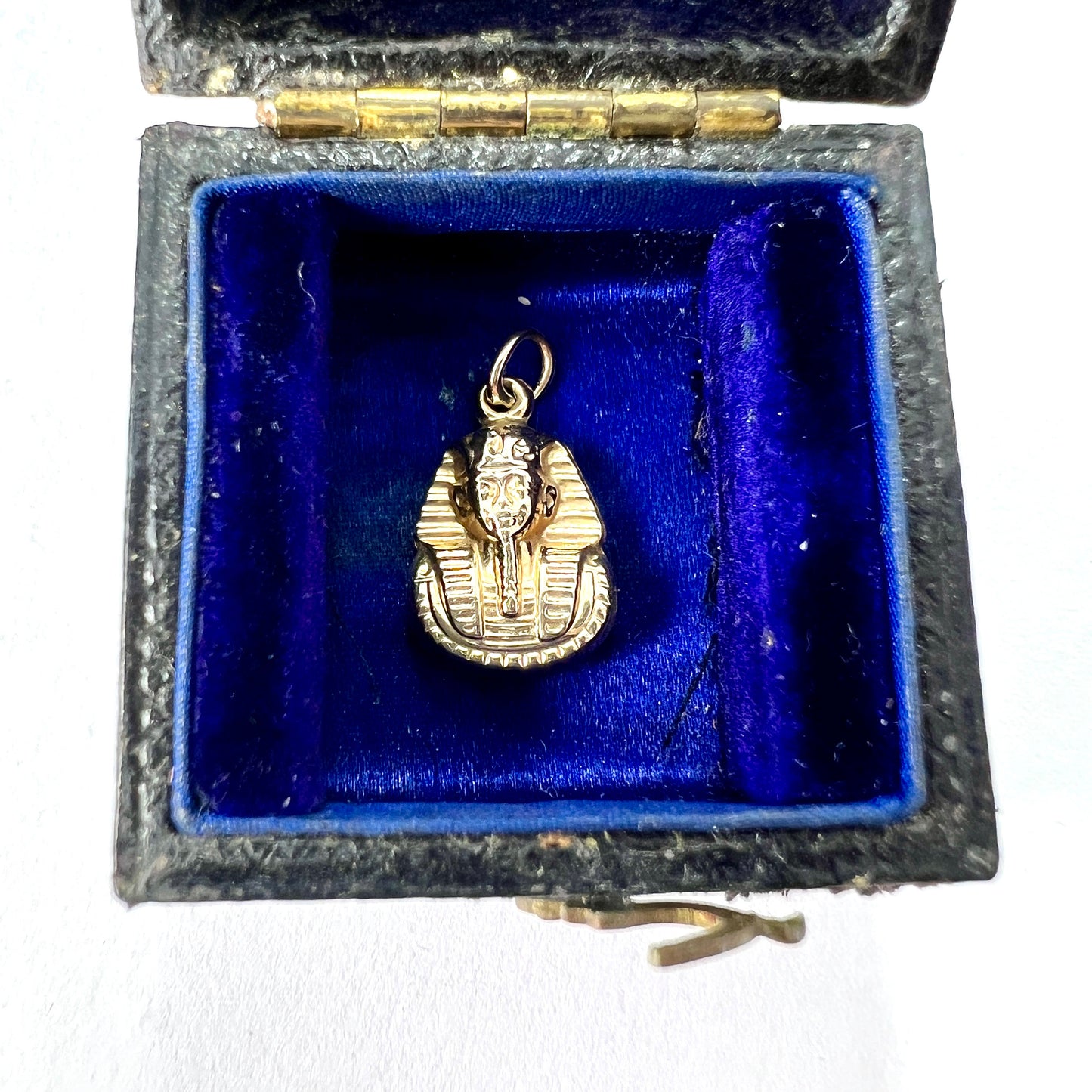 Small Vintage 9CT Gold Egyptian Tutankhamum Pharoah Pendant