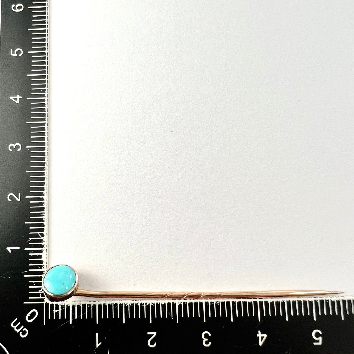 Victorian 9CT Gold Turquoise Solitaire Stick Pin