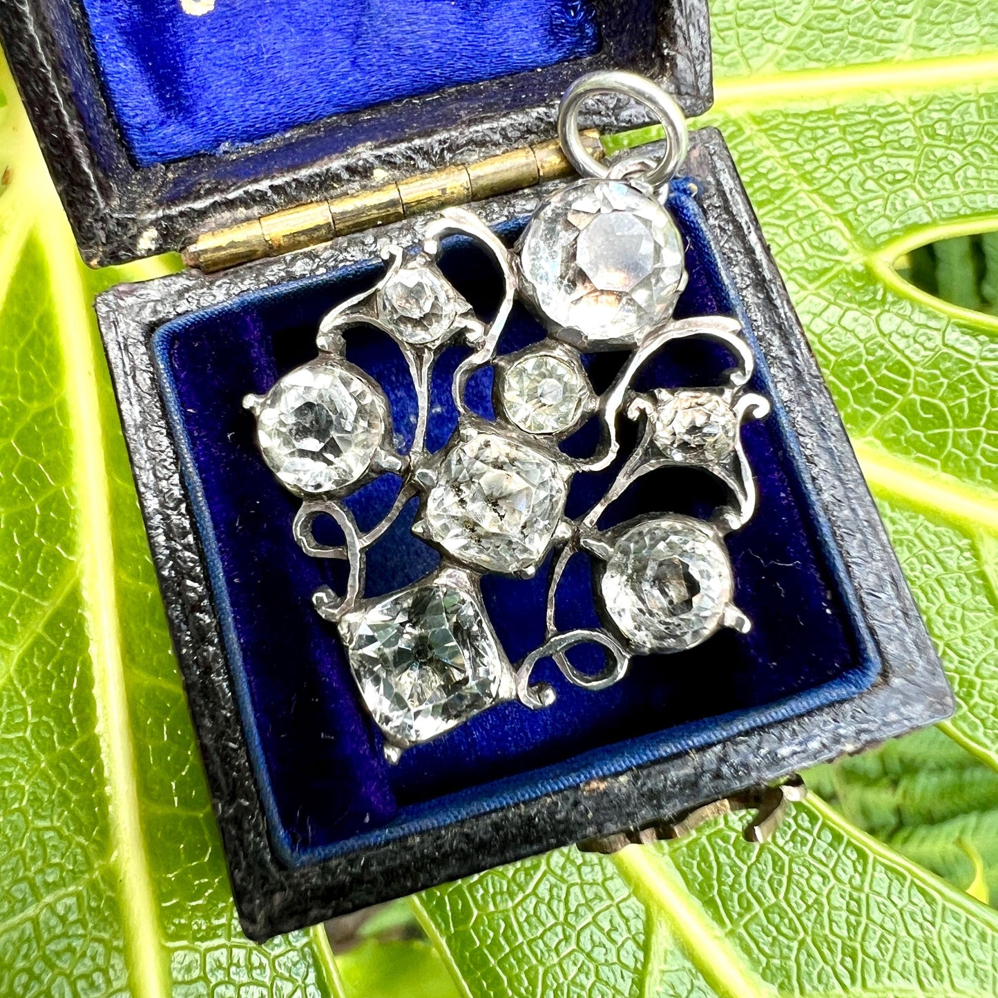 Georgian Silver Rock Crystal Pendant Conversion