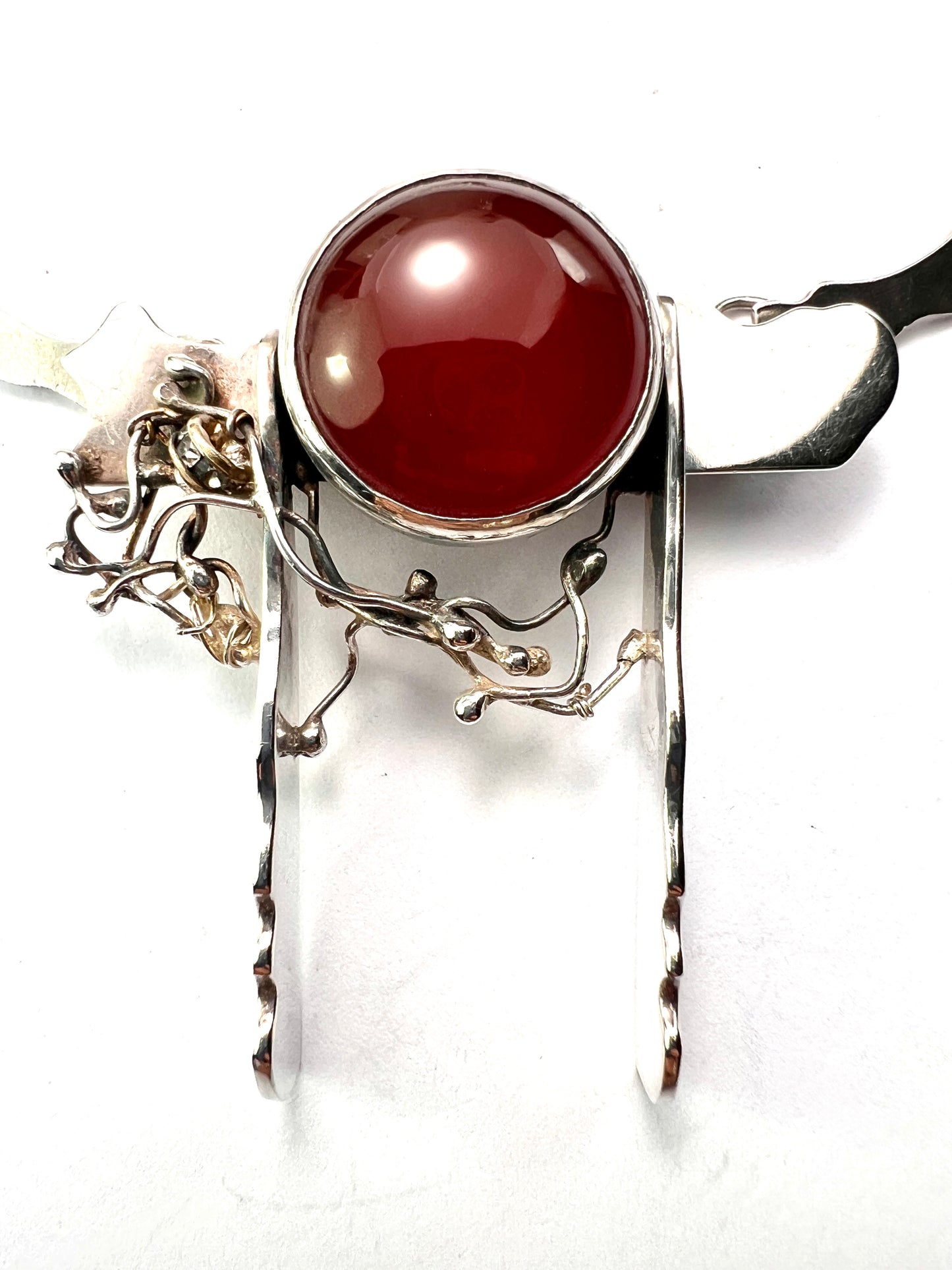 Vintage Modernist Scottish Silver Necklace/Brooch