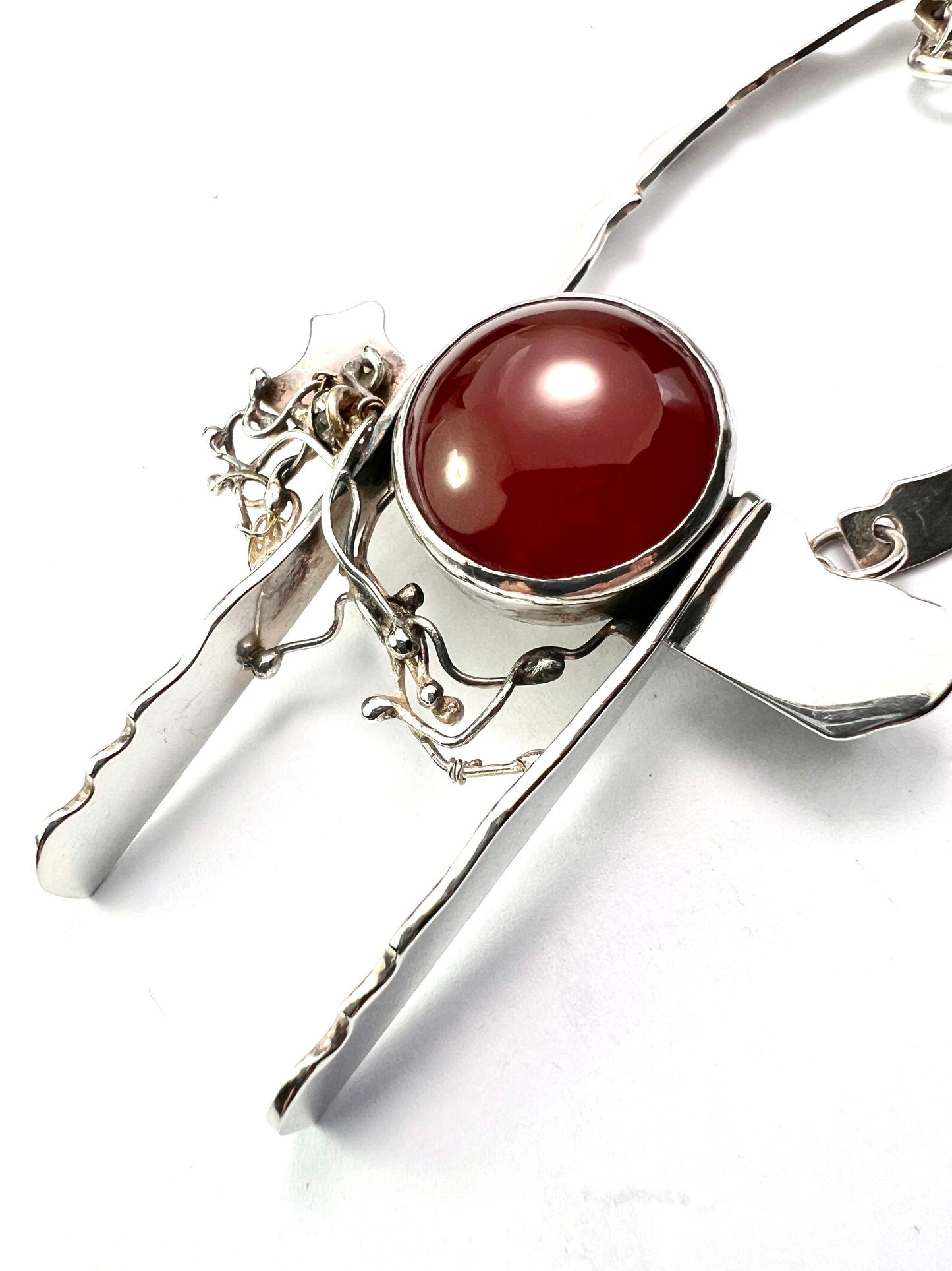 Vintage Modernist Scottish Silver Necklace/Brooch