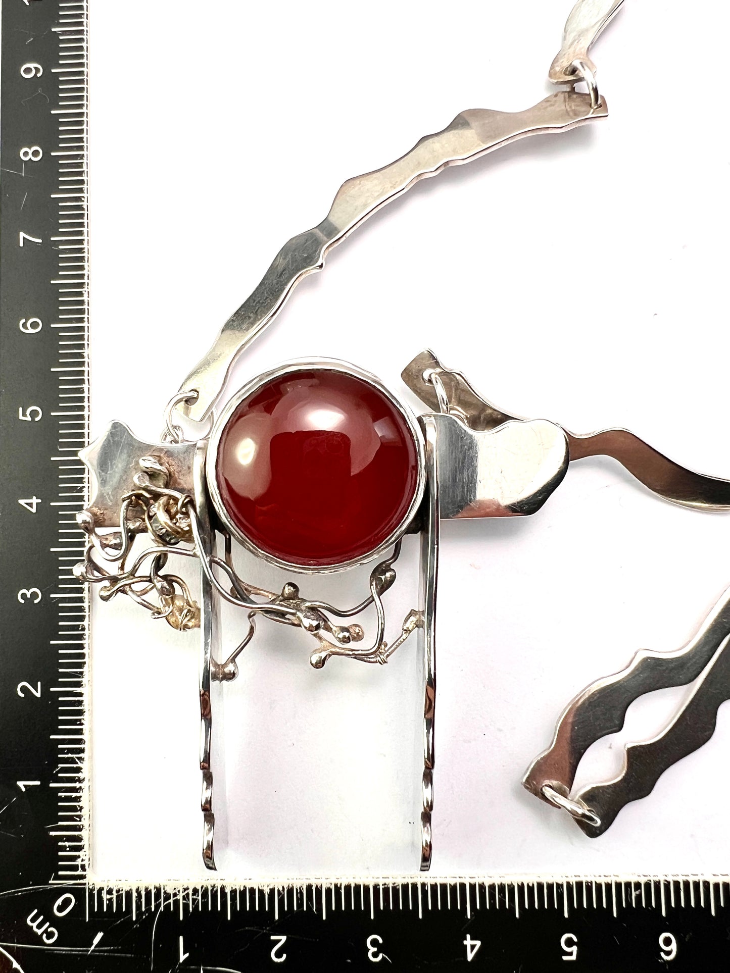 Vintage Modernist Scottish Silver Necklace/Brooch