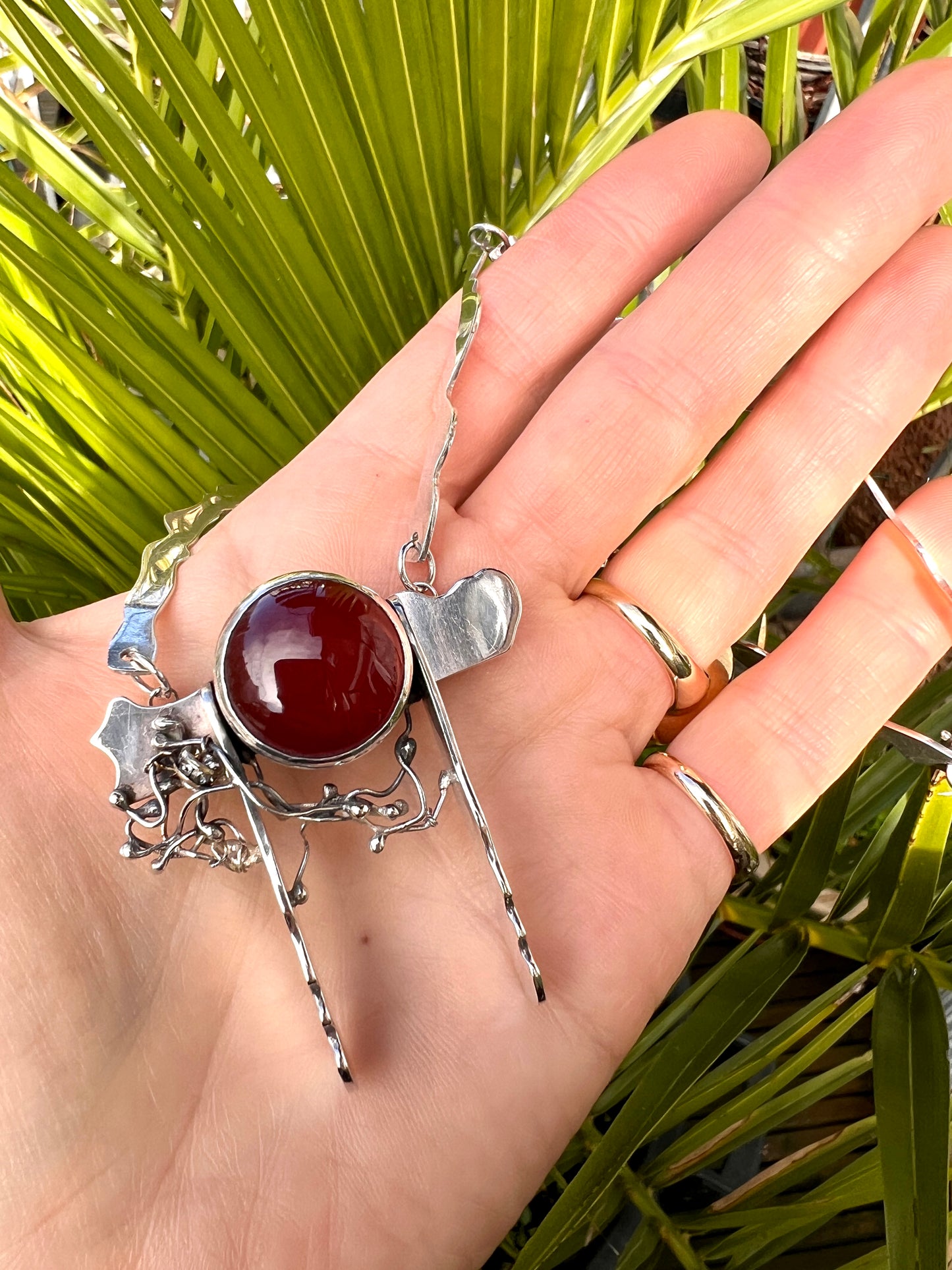 Vintage Modernist Scottish Silver Necklace/Brooch
